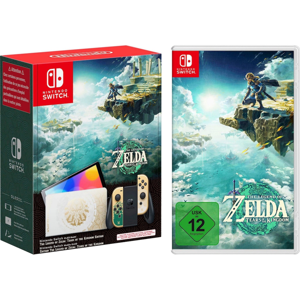 Nintendo Switch Konsolen-Set »OLED The Legend of Zelda TotK Edition + Tears of the Kingdom«