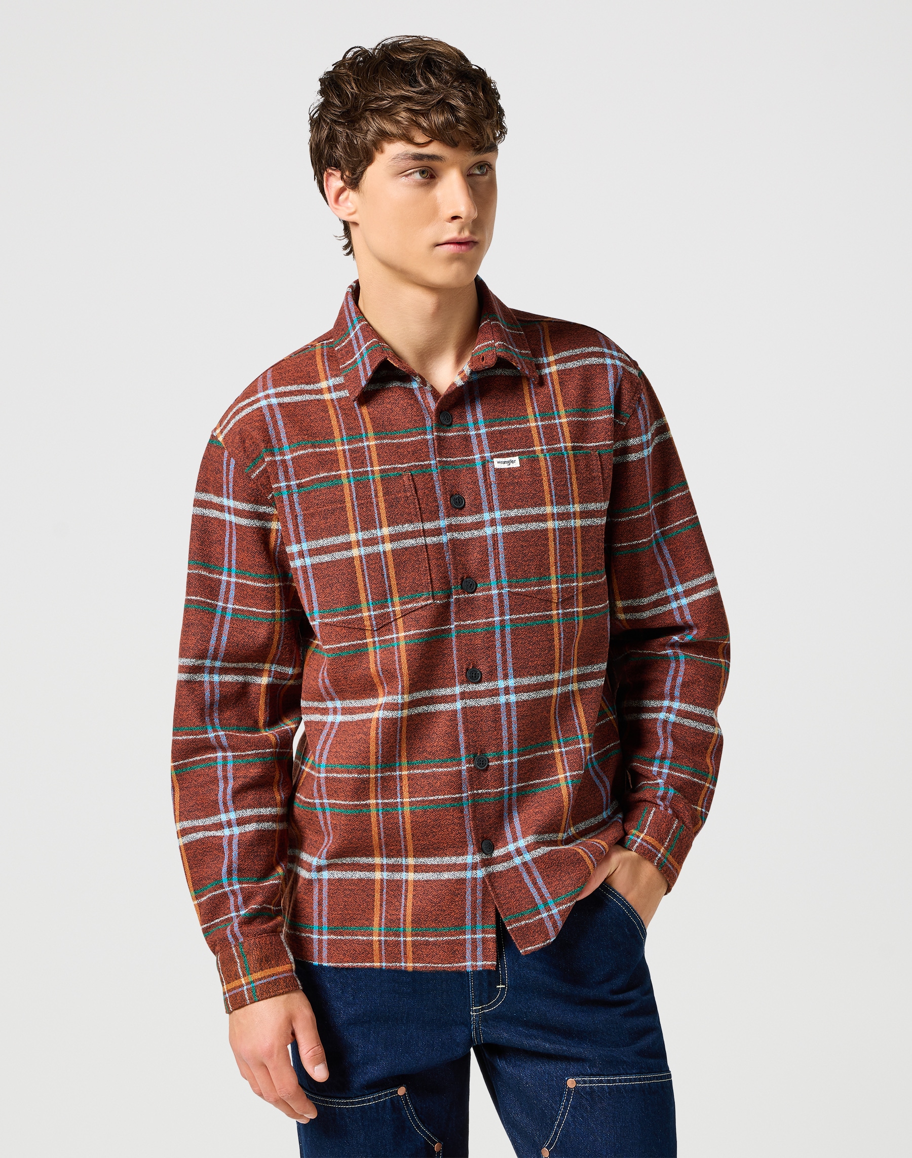 Wrangler Langarmhemd "FRAYED PLAID SHIRT", mit Karomuster günstig online kaufen