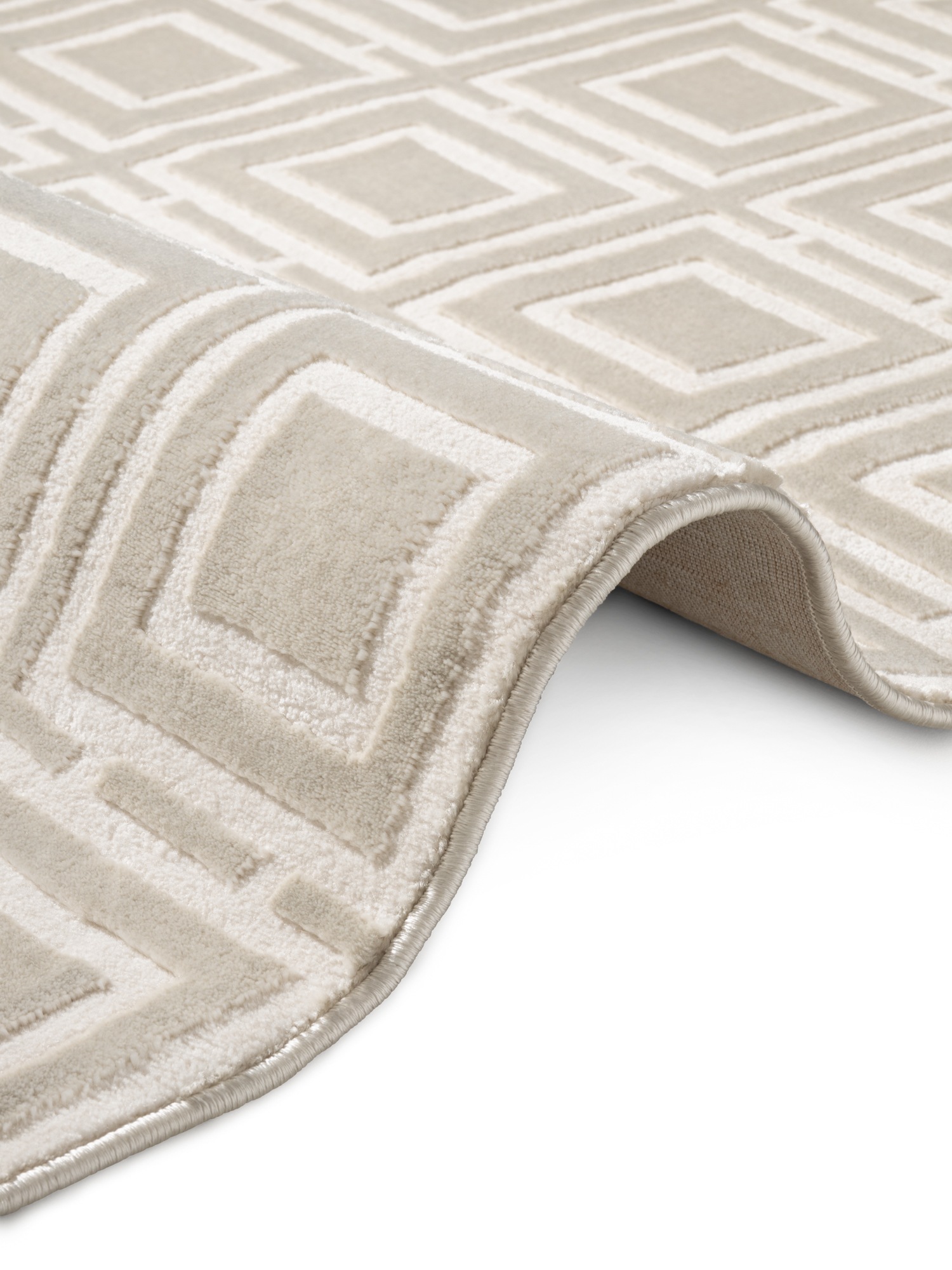 ELLE DECORATION Designteppich »Howlite«, rechteckig, 9 mm Höhe, Wohnzimmer, Schlafzimmer, Läufer, Hoch-Tief Effekt, Flur, Glanz