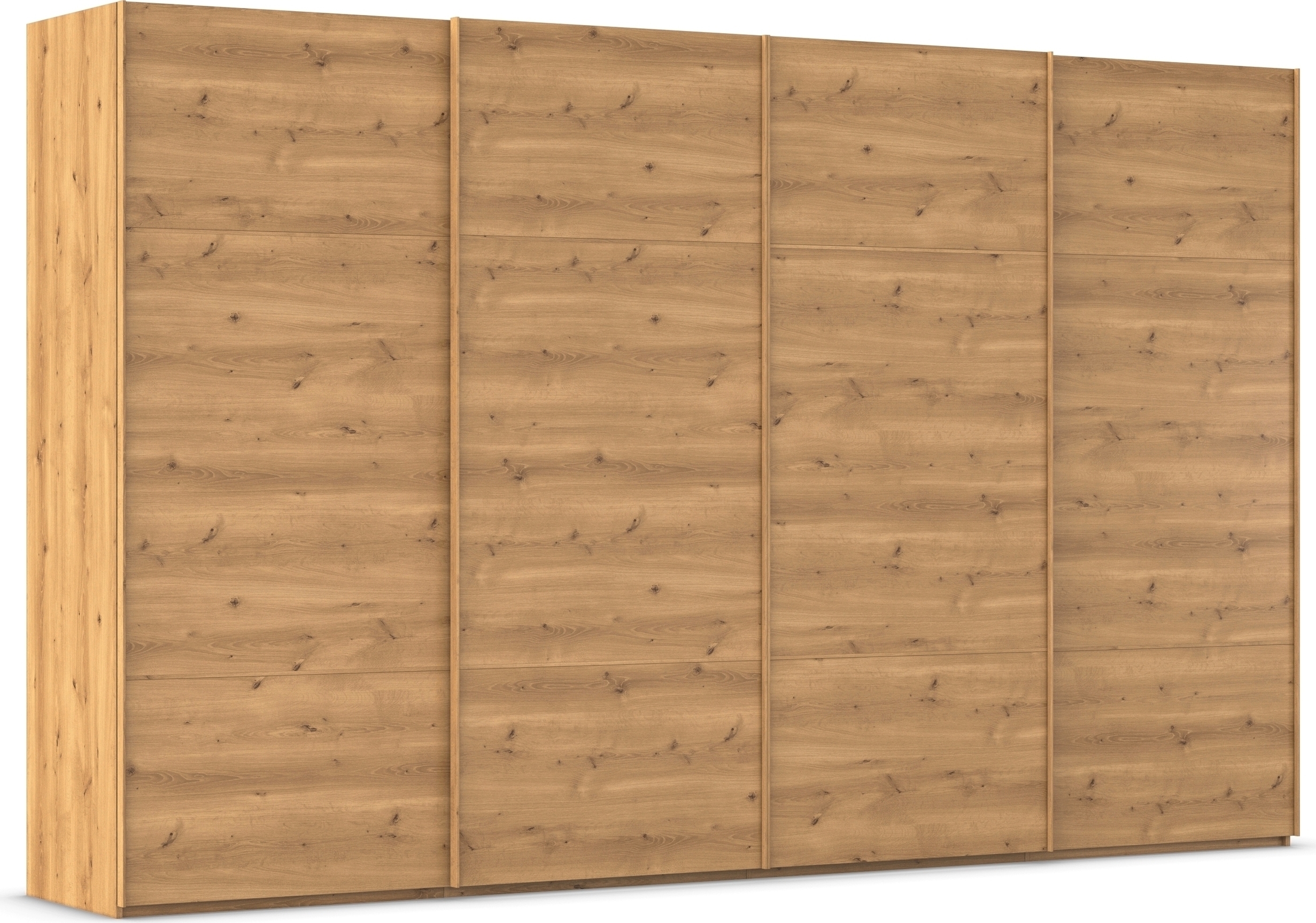 rauch 1100000002199 "Kleiderschrank Schrank Garderobe Schlafzimmerschrank SCALE-TRIO" edle dreigeteilte Front, 2 Zierleisten in Griff-Farbe MADE IN GERMANY