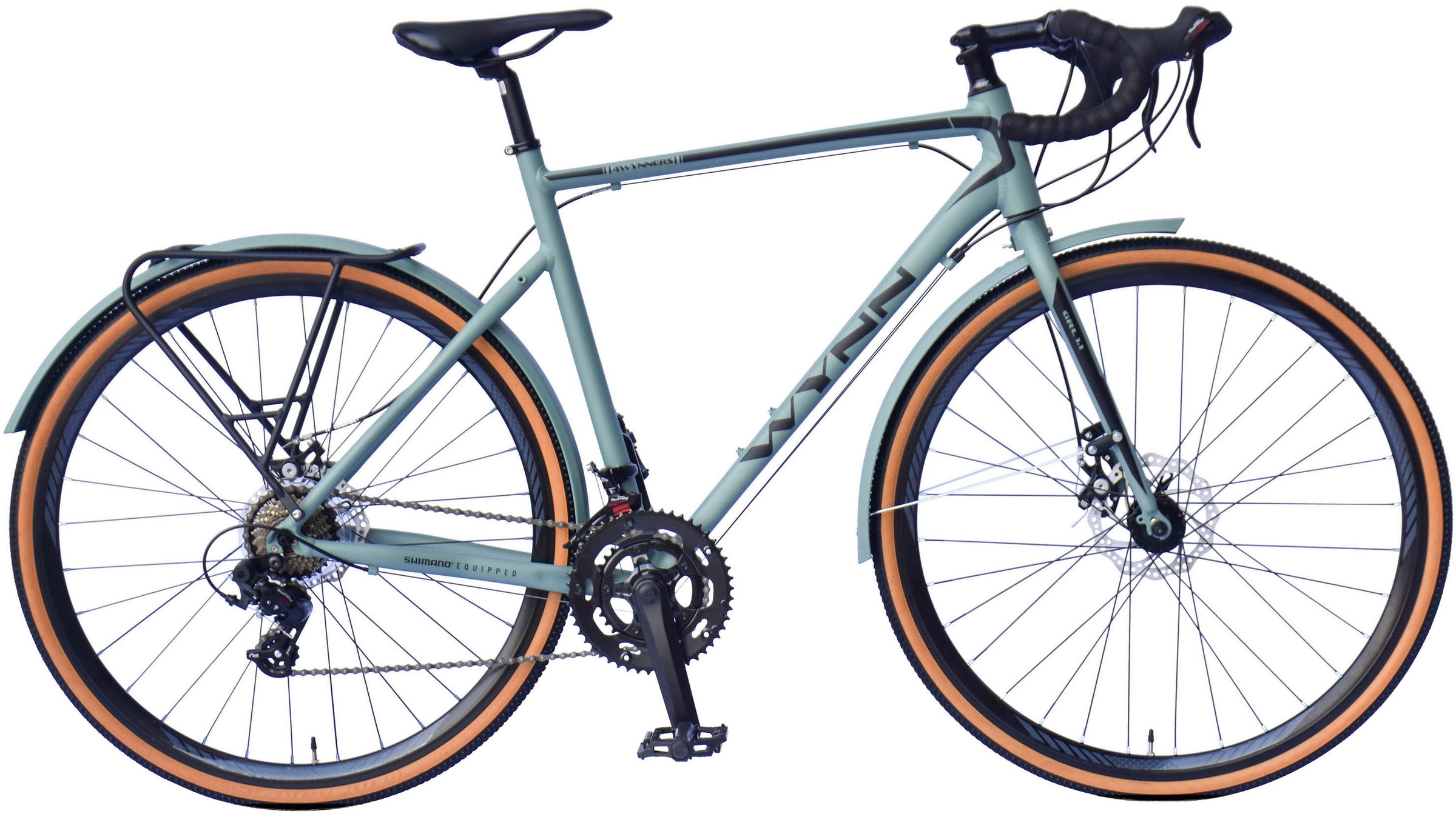WYNN Gravelbike "GRL1.1" 14 Gang Shimano Tourney Schaltwerk Kettenschaltung