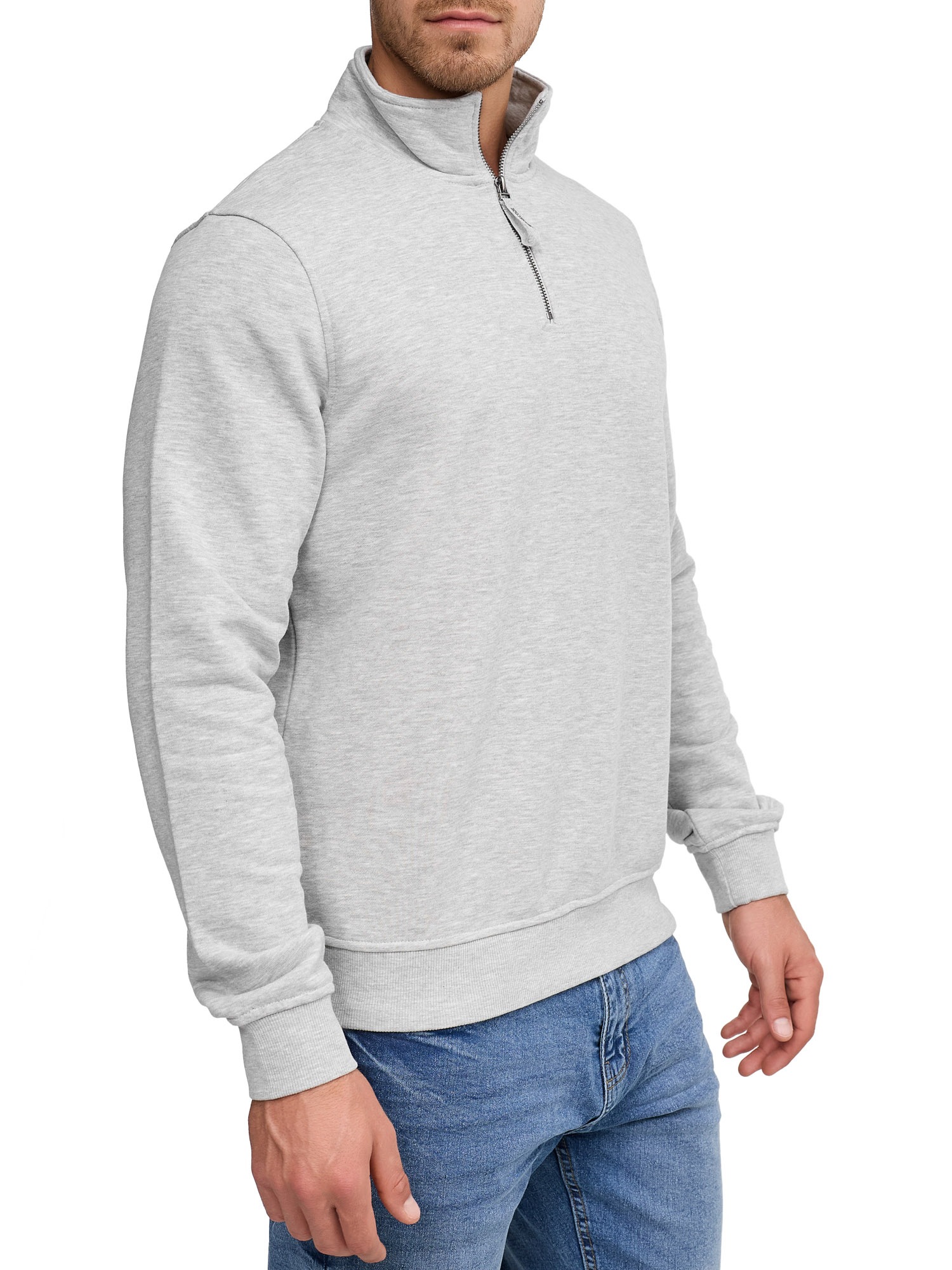 Indicode INPortal Men's Sweatshirt Light Grey Size L 2