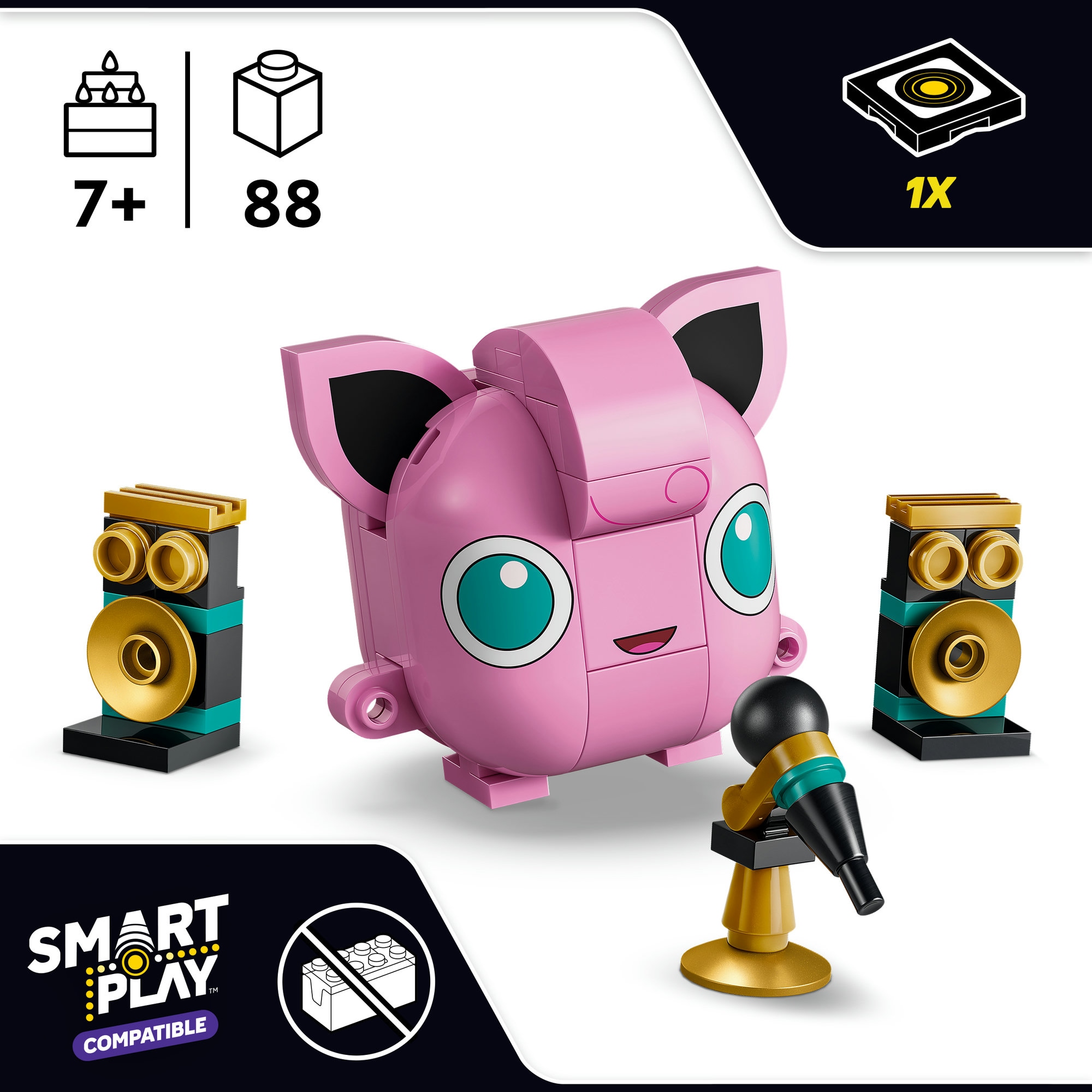 LEGO® Konstruktionsspielsteine »SMART Play™  Pummeluff-Konzert (72159), LEGO Pokémon« Mit SMART Brick kompatibel (nicht enthalten)