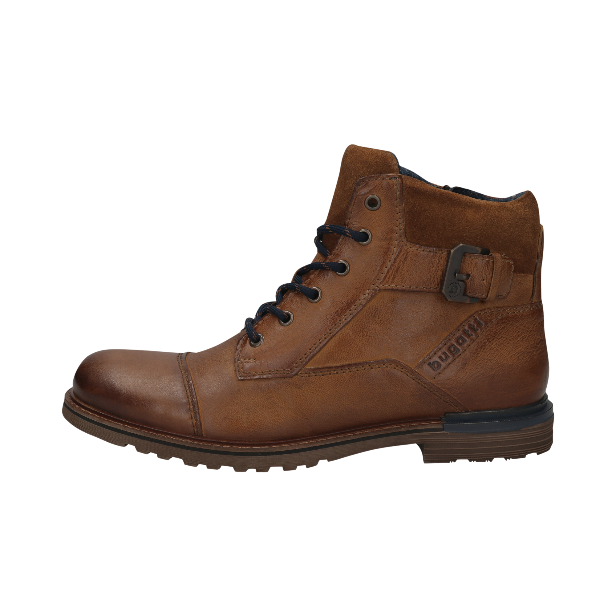 bugatti Schnürboots, Stiefel, Winterboots, Workerboots mit modischer Zierschnalle