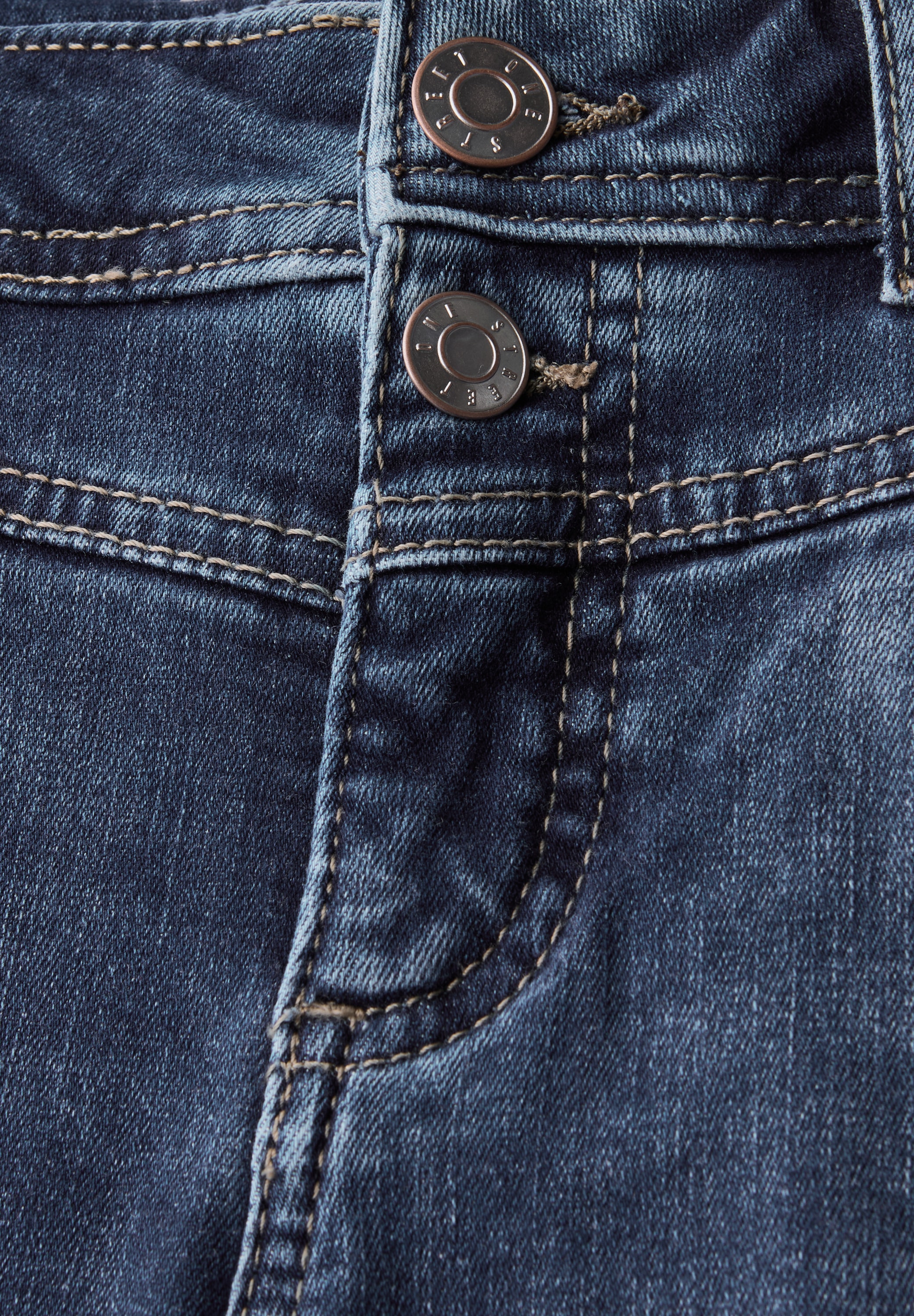 STREET ONE Slim-fit-Jeans, Middle Waist