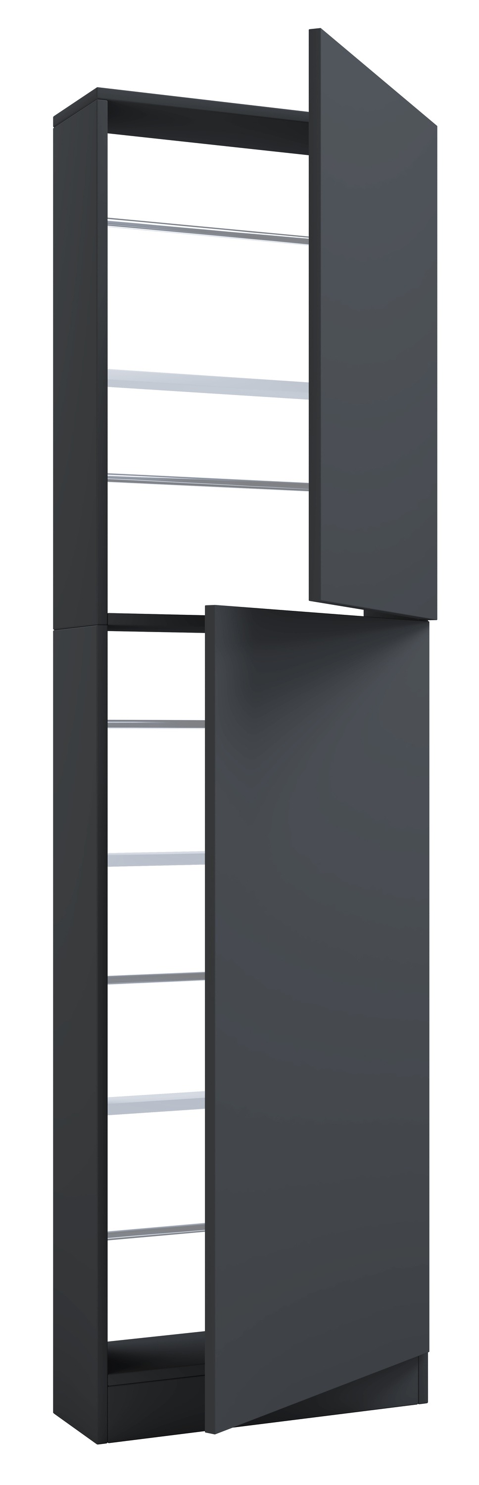 VCM Schuhschrank »VCM Holz Schuhschrank | Maße: H. 180 x B. 50 x T. 17 cm | 2 Drehtüren - Fulisa XL«, (1 St.)