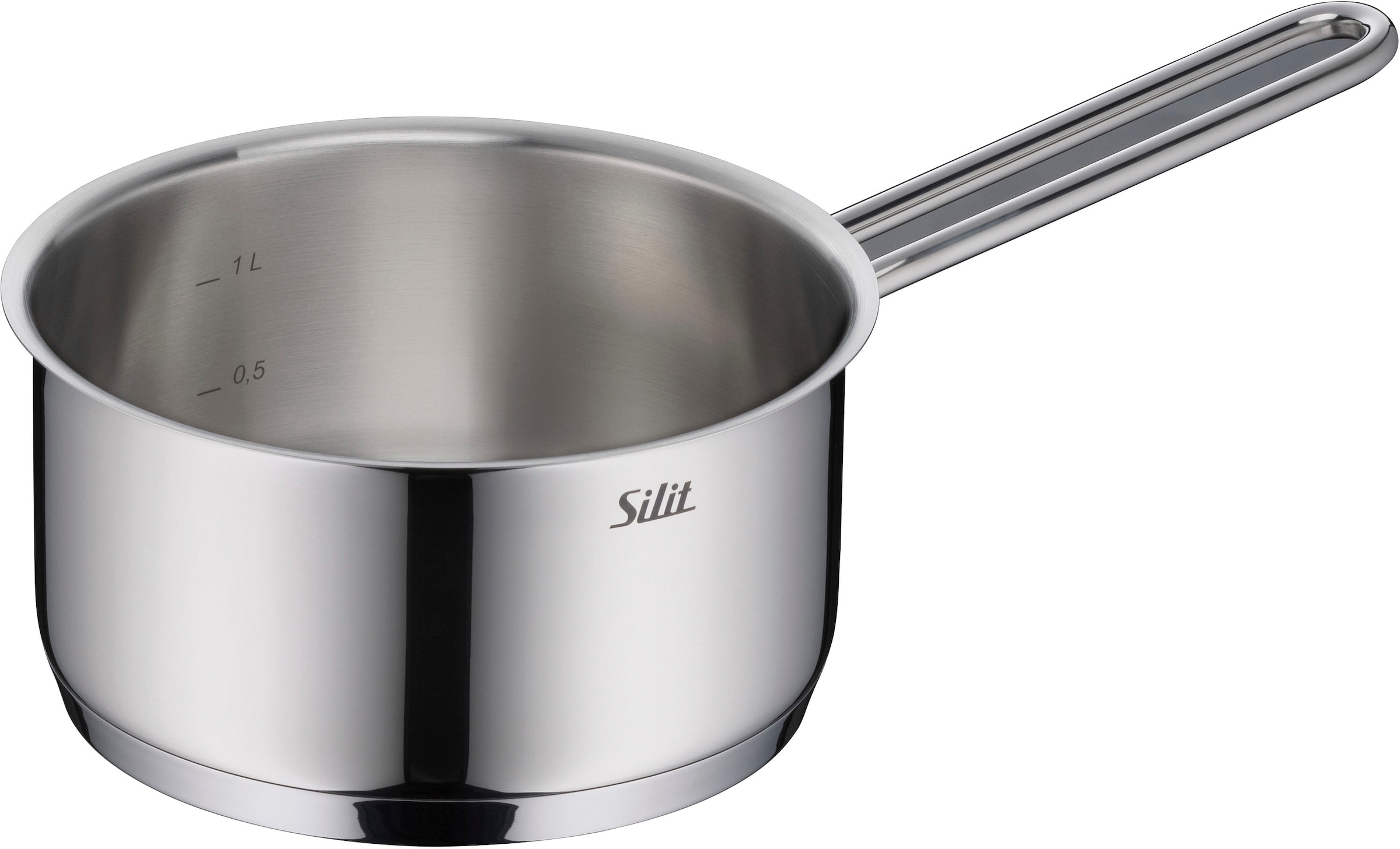Silit Topf-Set »Extra Cook«, Edelstahl 18/10, (Set, 7 tlg., 4-teiliges Kochgeschirr-Set), SiliTherm Universalboden, induktionsgeeignet, spülmaschinengeeignet