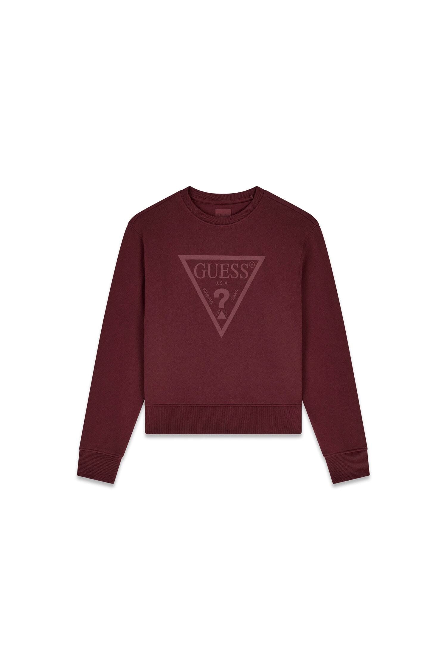 Guess Sweatshirt »NEW CN BASIC TRIANGLE«, mit tonalem Logodruck, Baumwollmix
