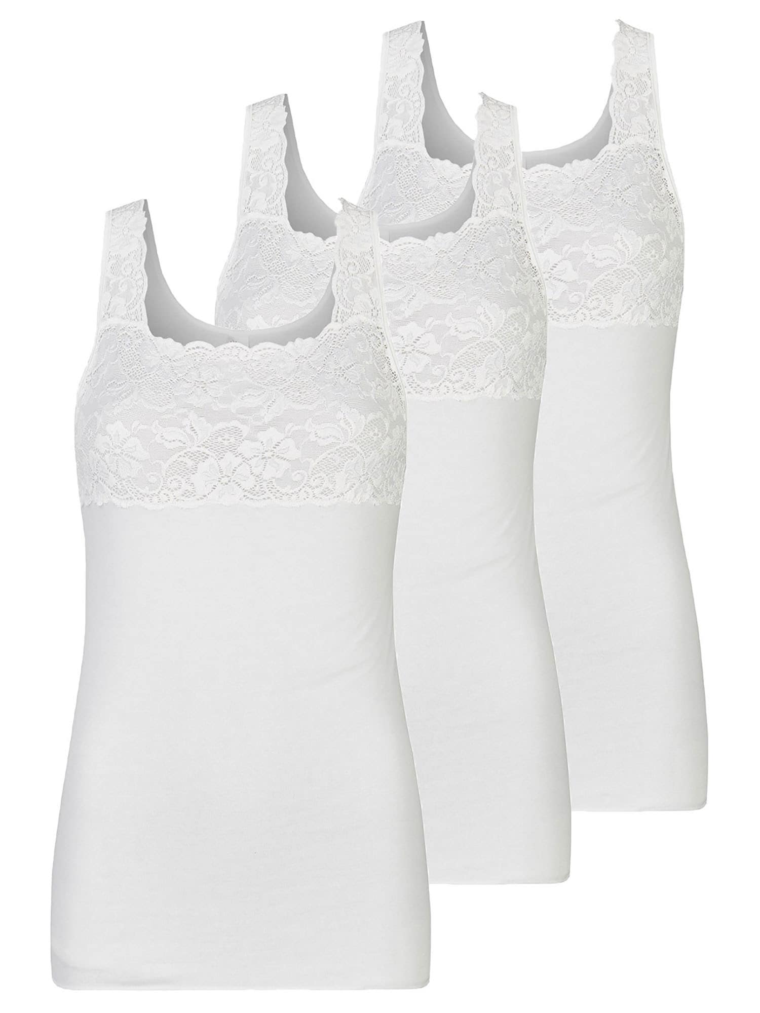 Nina Von C. Achselhemd "3er Pack Damen Achselhemd Fine Cotton"