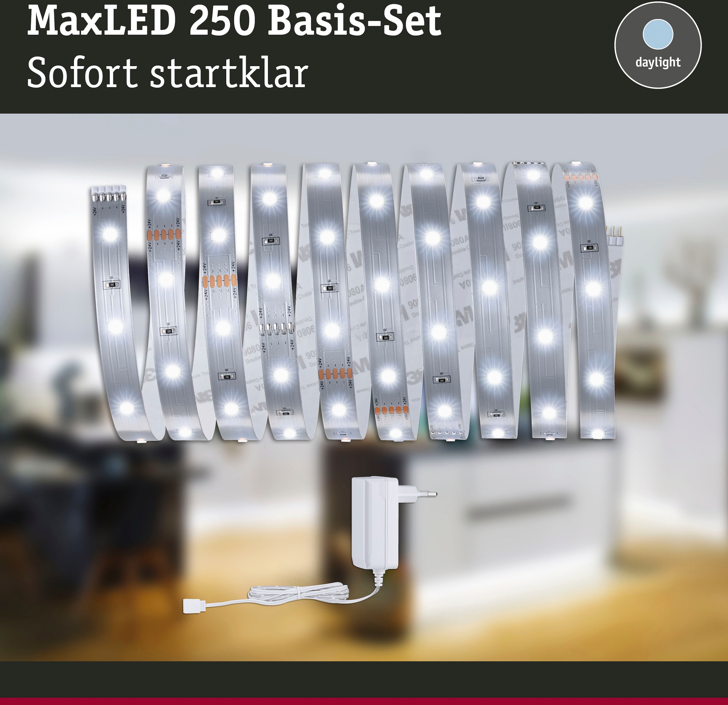 Paulmann LED Stripe »MaxLED 250 unbeschichtet 1 3m kaufen | Tageslichtweiß«, BAUR Basisset St.-flammig