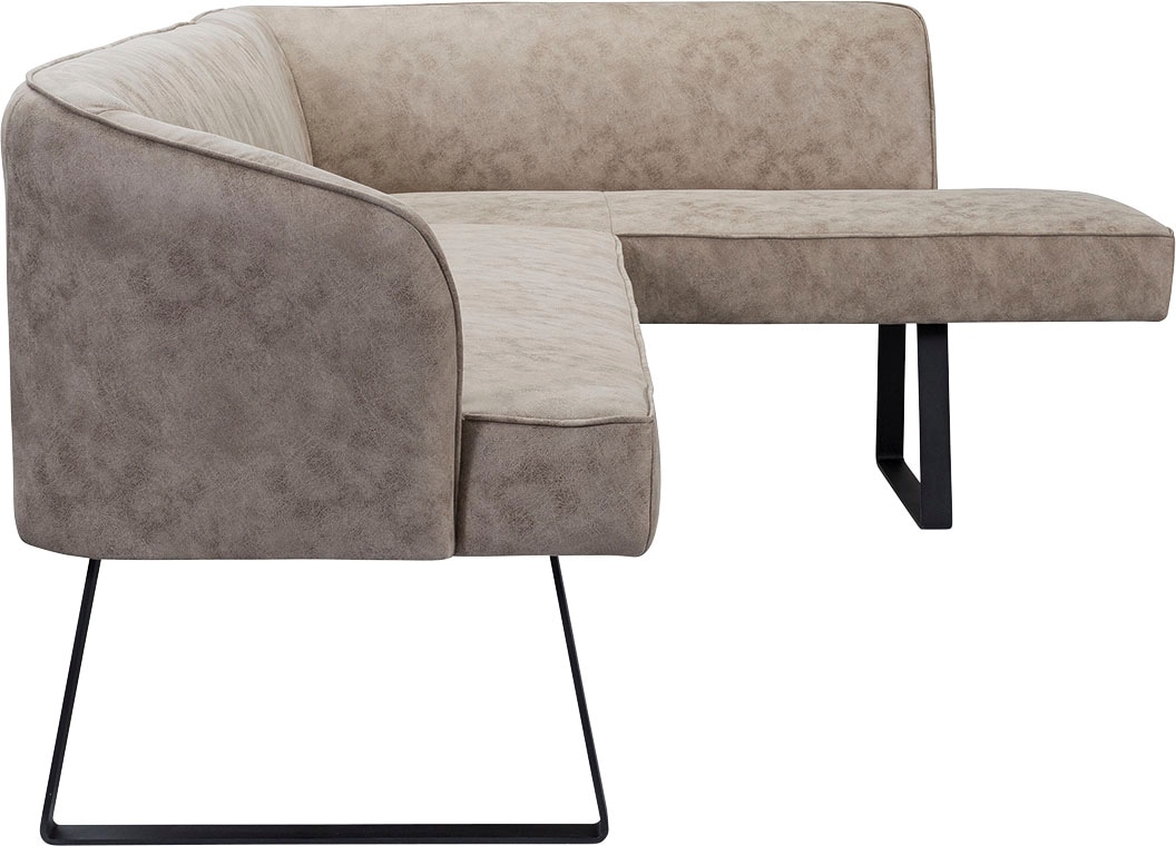 exxpo - sofa fashion Eckbank in verschiedenen Keder und mit Bezug »Americano«, BAUR Qualitäten | Metallfüßen, bestellen