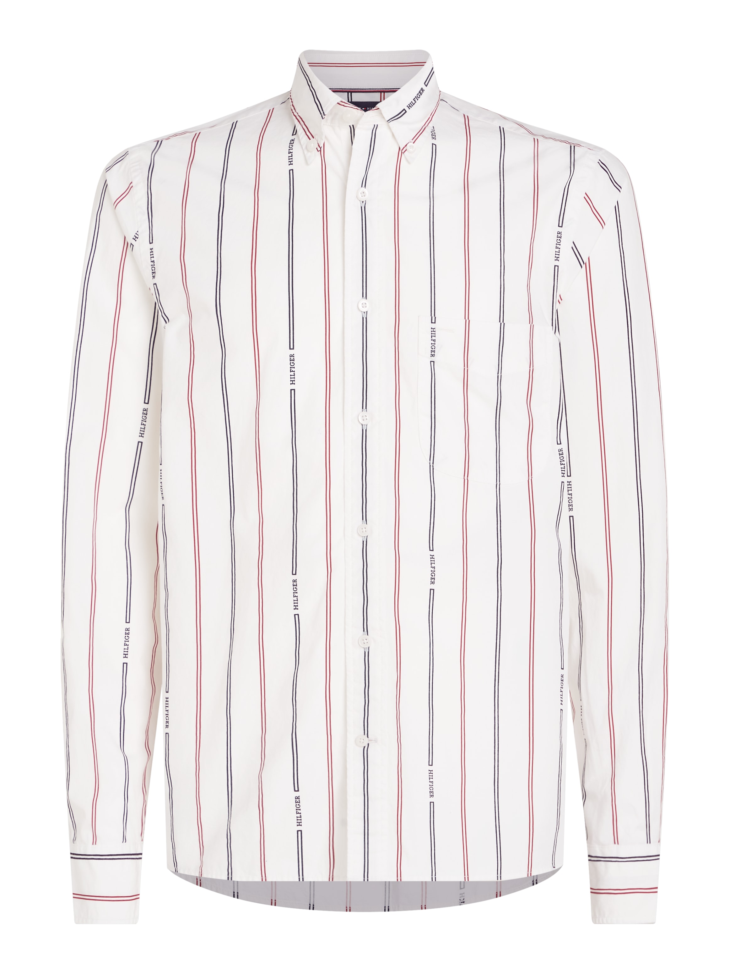 Tommy Hilfiger Langarmhemd »HILFIGER DOUBLE STP Regular Fit SHIRT«