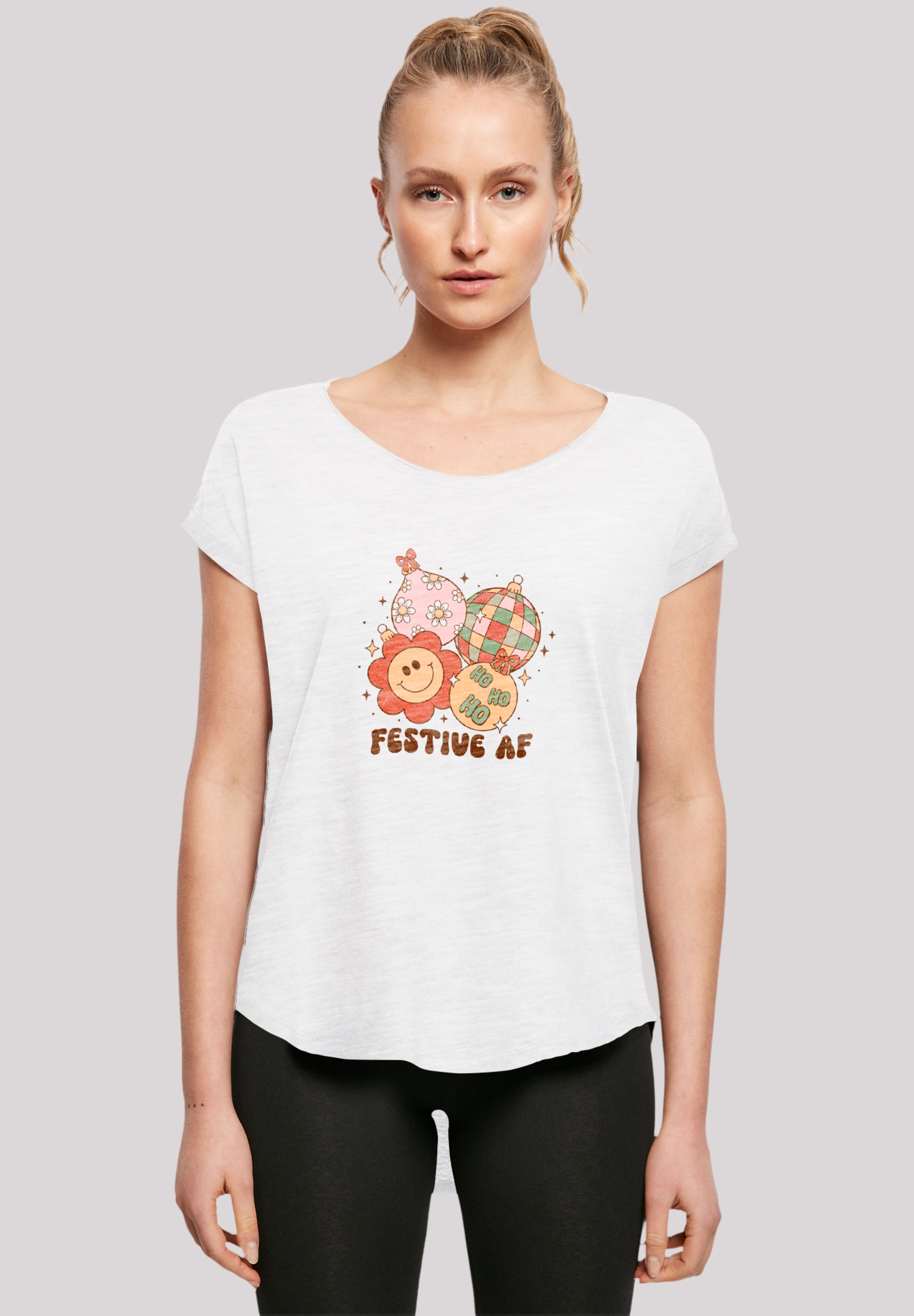 F4NT4STIC T-Shirt "Festive AF Weihnachten Tree Balls", Premium Qualität, We günstig online kaufen