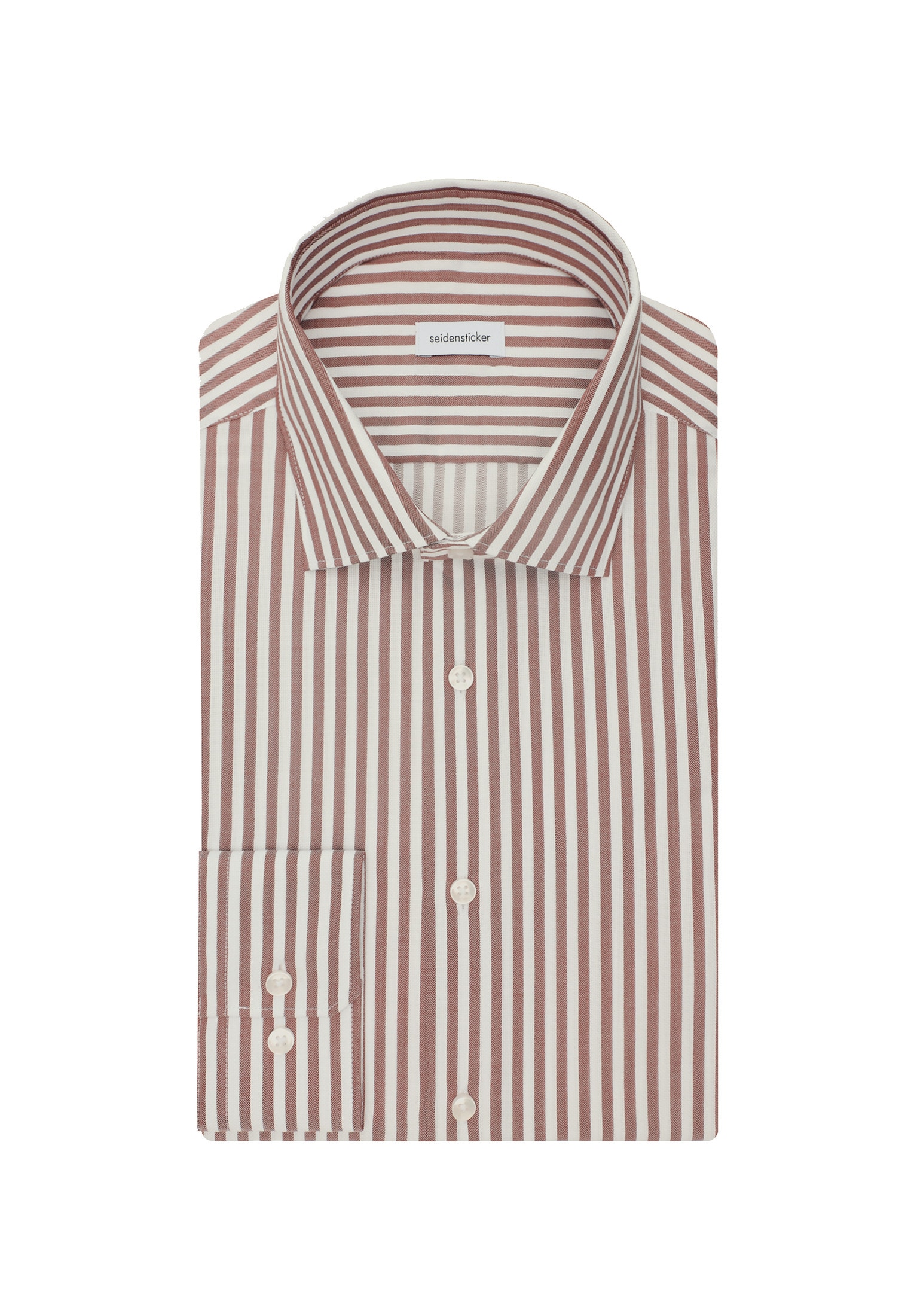seidensticker Businesshemd »Schwarze Rose« Shaped 1/1 Kentkragen Gestreift
