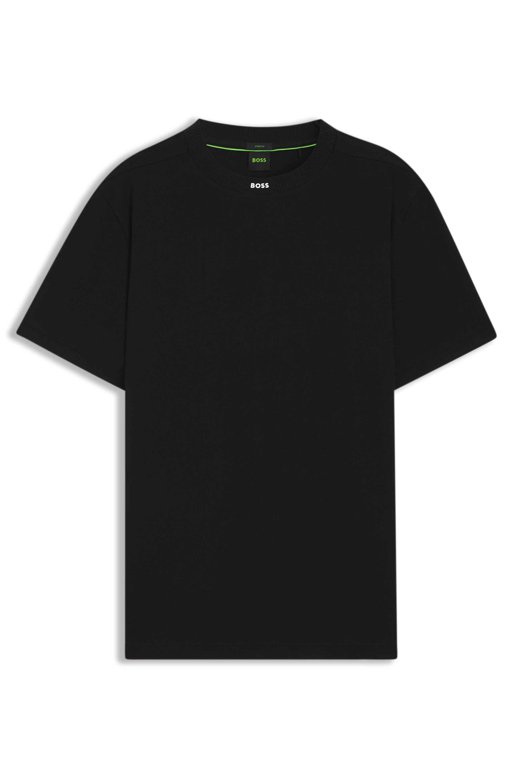 BOSS GREEN T-Shirt "Tee Rib" mit Logo am Ausschnitt günstig online kaufen