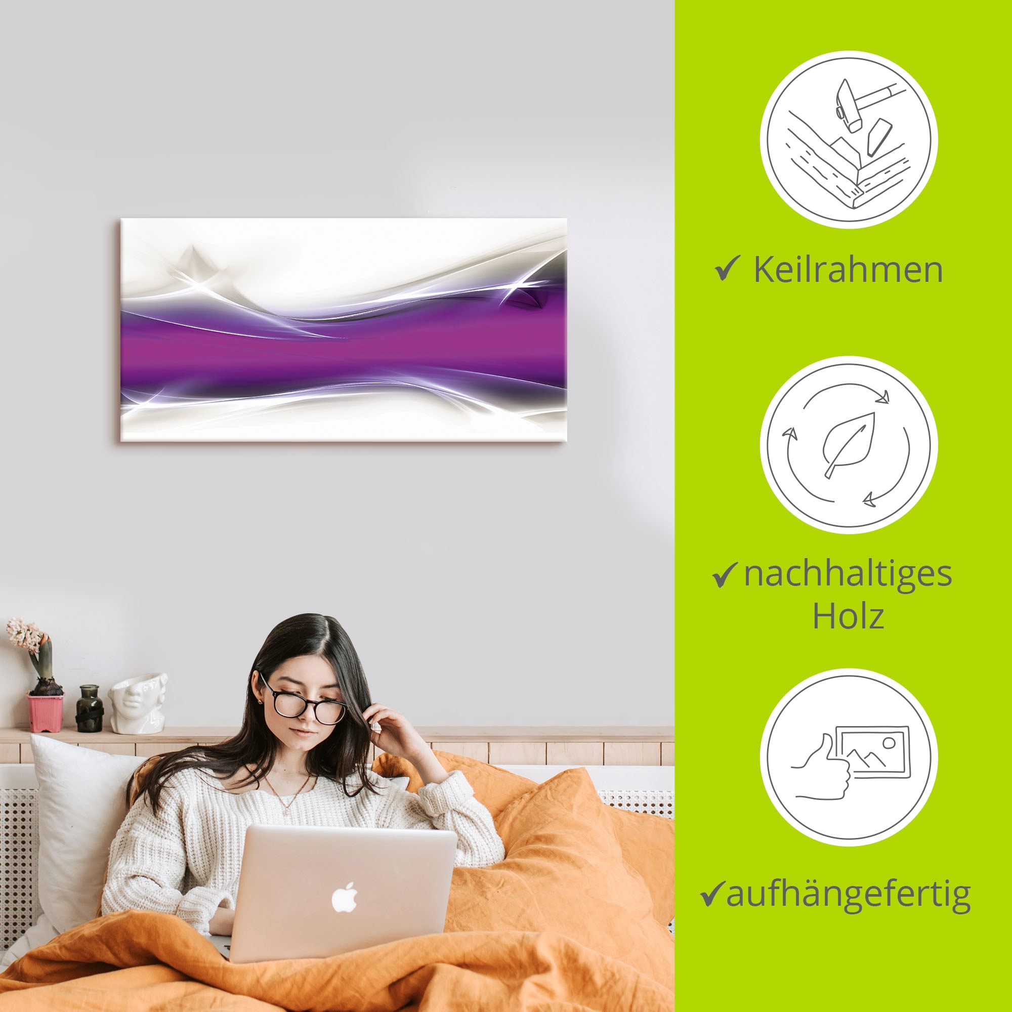 Artland Wandbild »Kreatives Element«, Gegenstandslos, (1 St.), als Alubild, Outdoorbild, Leinwandbild, Poster in verschied. Größen