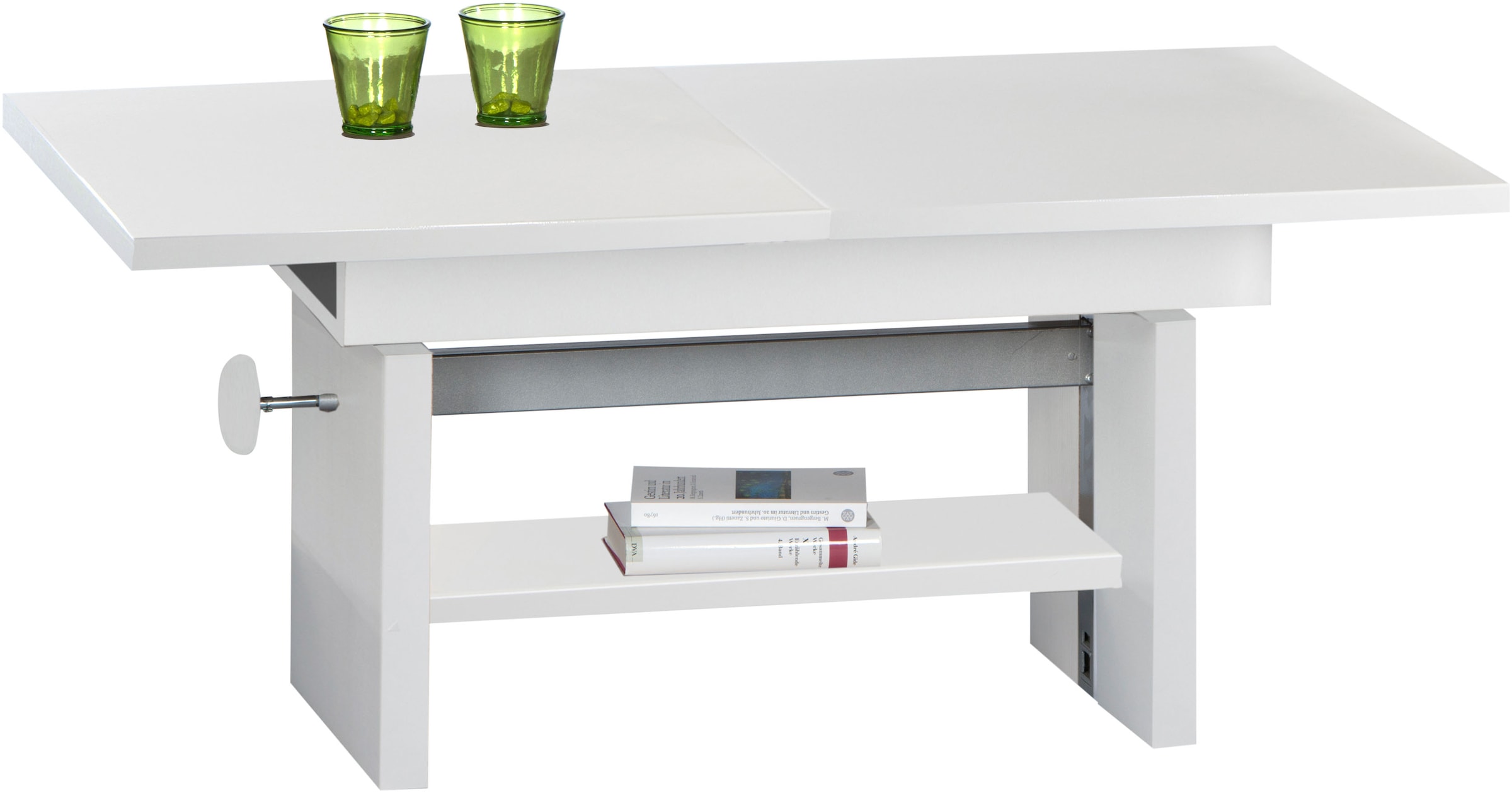 Stolkom Couchtisch "Event höhenverstellbar, ausziehbar, BxHxT 110-150x48-63 günstig online kaufen