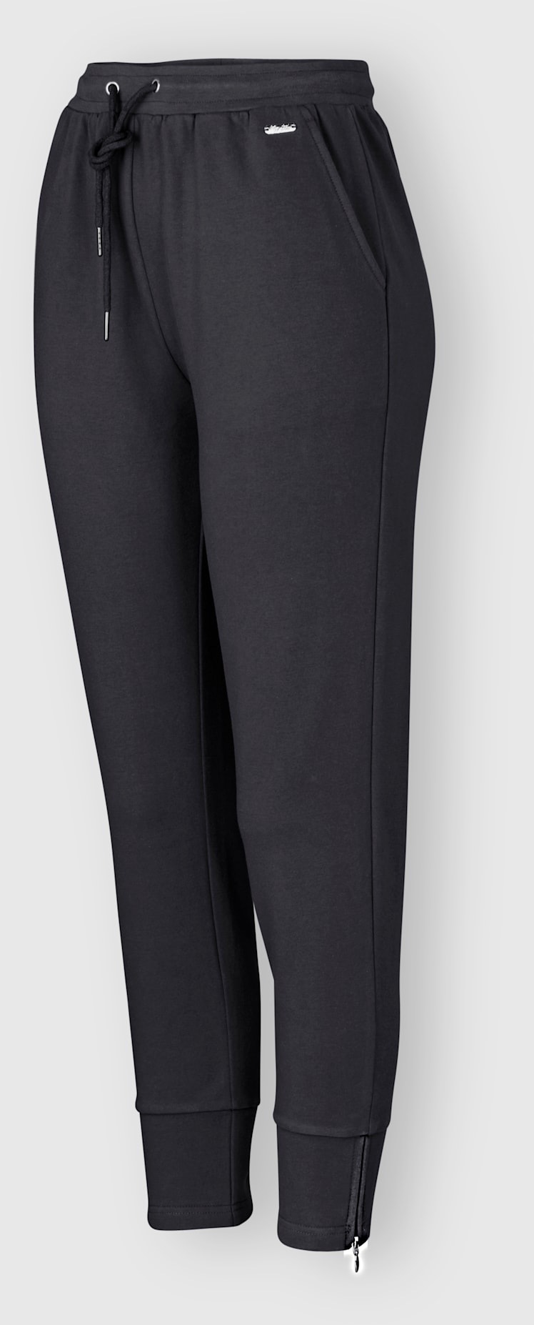 Jerseyhose FEEL GOOD, Herren, Gr. 40/42, Normalgrößen, schwarz, 50% Baumwolle, 50% Polyester, unifarben, Hosen Jerseyhose 3
