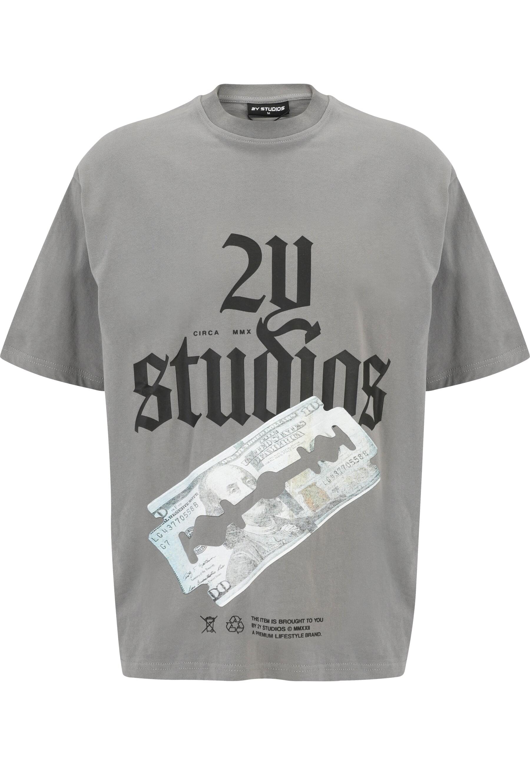 2Y Studios T-Shirt "2Y Studios Herren Razor Oversize Tee" 1 Stk. tlg. günstig online kaufen