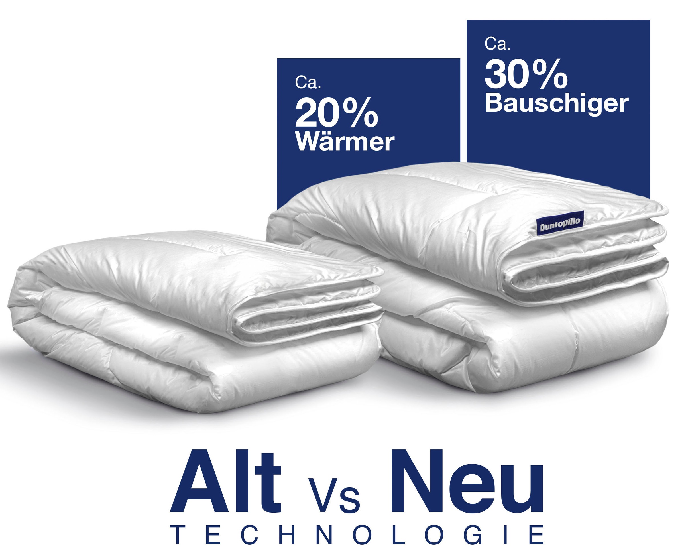 Thumbnail - Dunlopillo Baumwollbettdecke "Fusion, Bettdecken für Sommer und Winter" 4-Jahreszeiten Füllung Polyester 1 Stk. tlg. Bet...