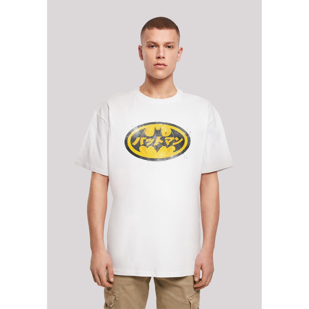 F4NT4STIC T-Shirt »DC Comics Batman Japanese Logo Yellow«