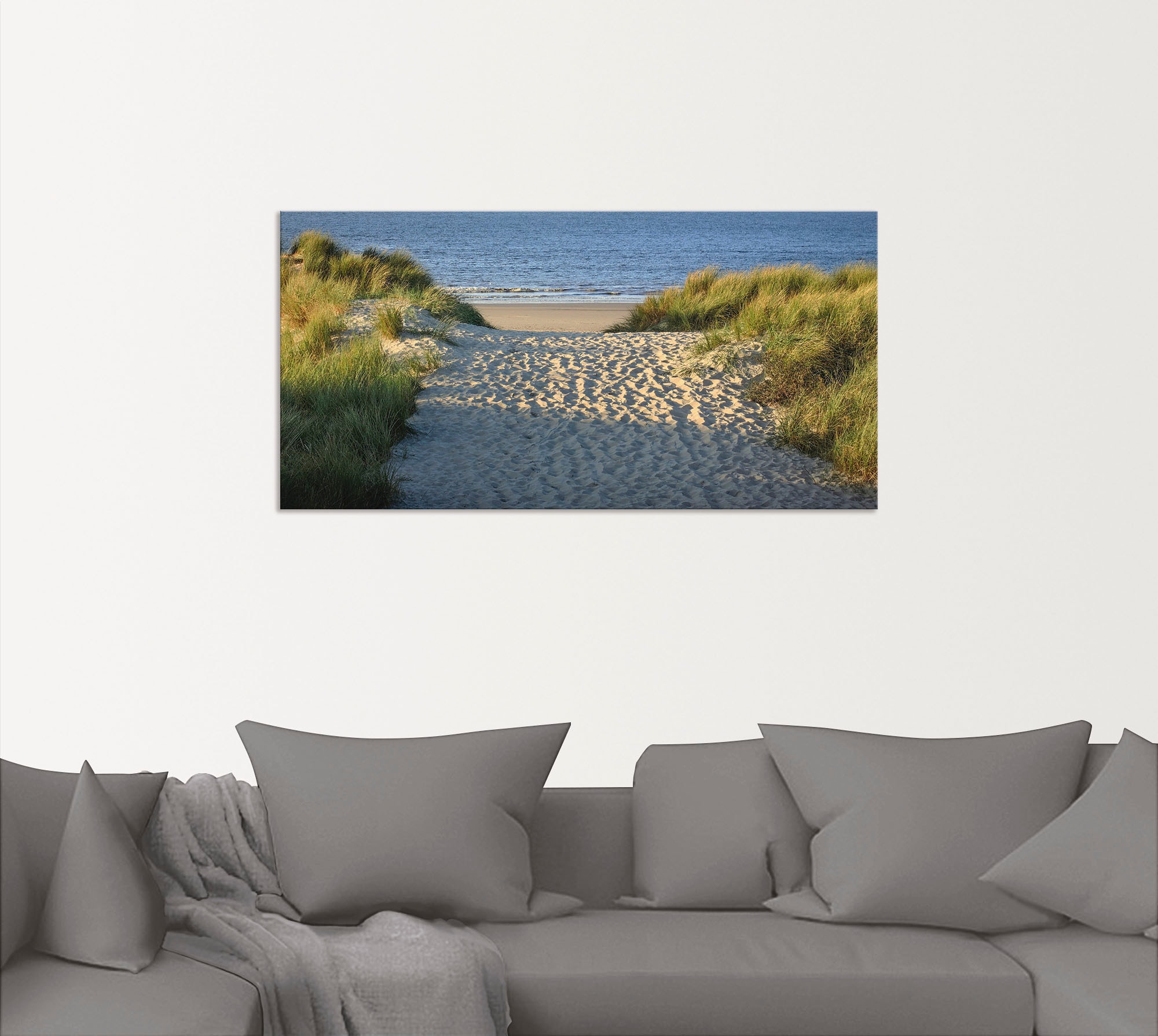 Artland Wandbild »Strandaufgang«, Strand, (1 St.), als Alubild, Outdoorbild, Leinwandbild, Poster, Wandaufkleber