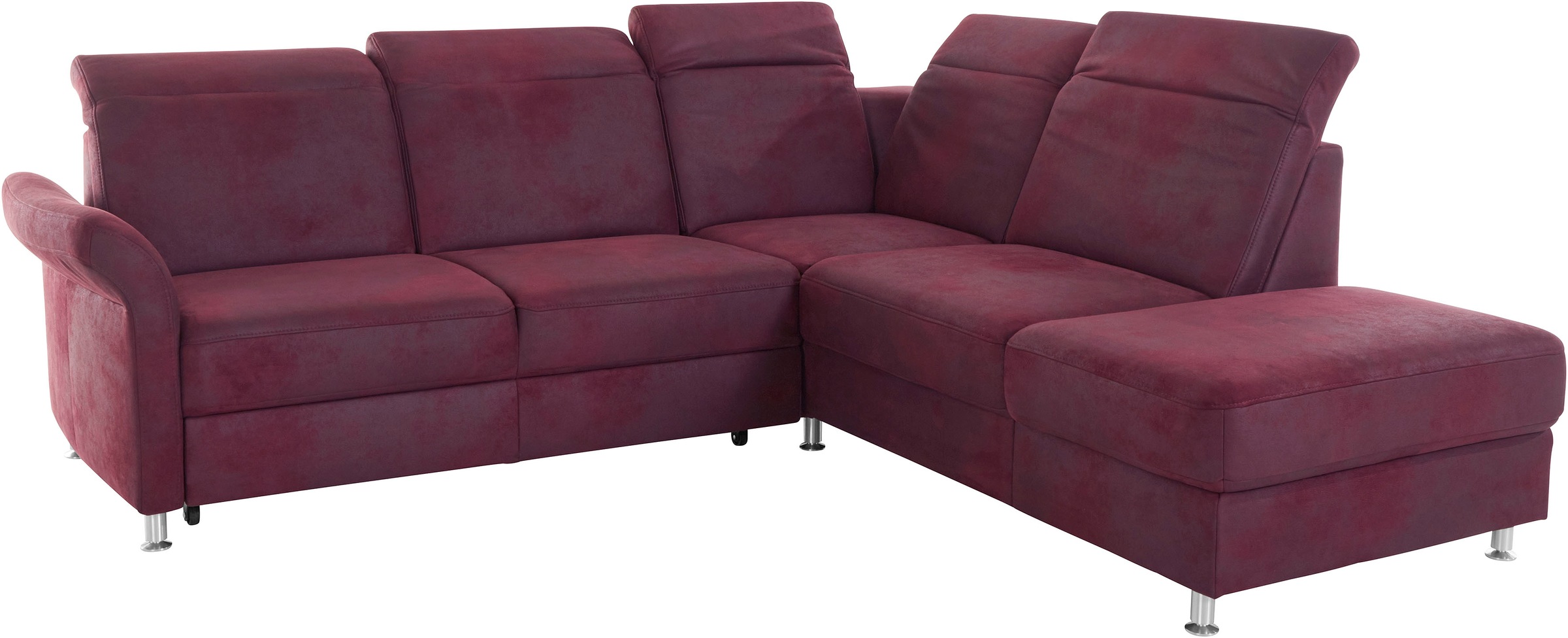 sit&more Ecksofa »Darwin L-Form«, inklusive Federkern, wahlweise mit Kopfteilverstellung, Bettfunktion