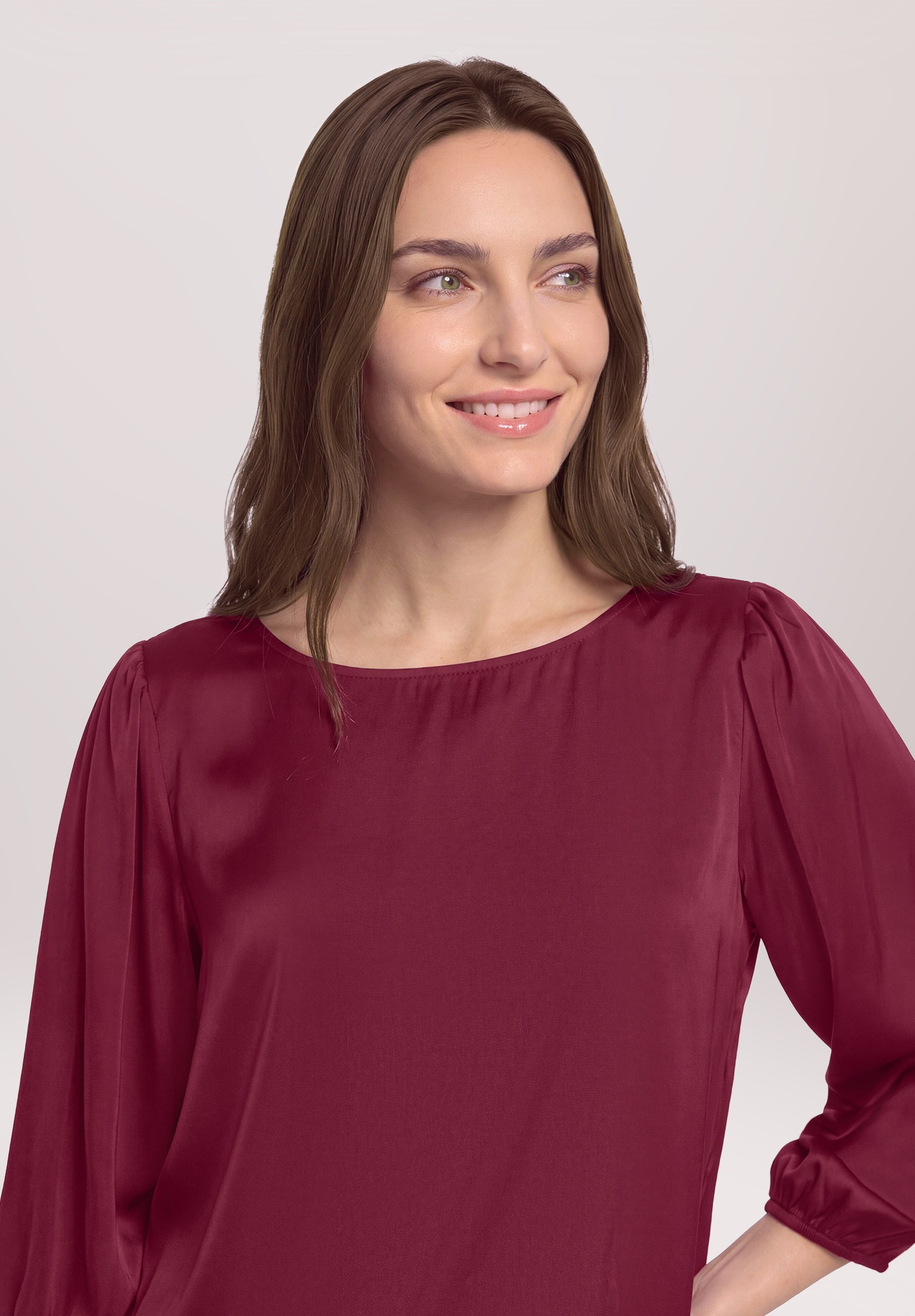 Betty Barclay Satinbluse »Damen mit U-Boot-Ausschnitt«