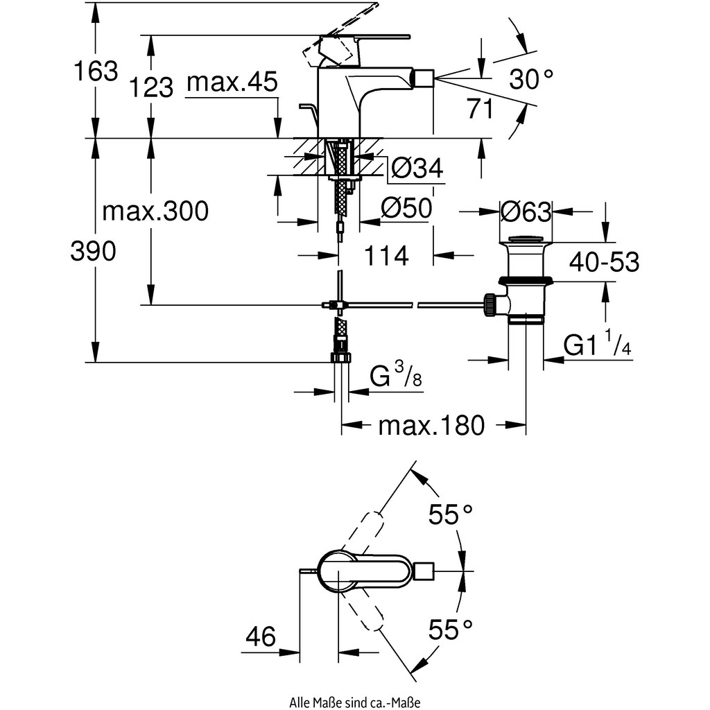 Grohe Bidetarmatur »Get«