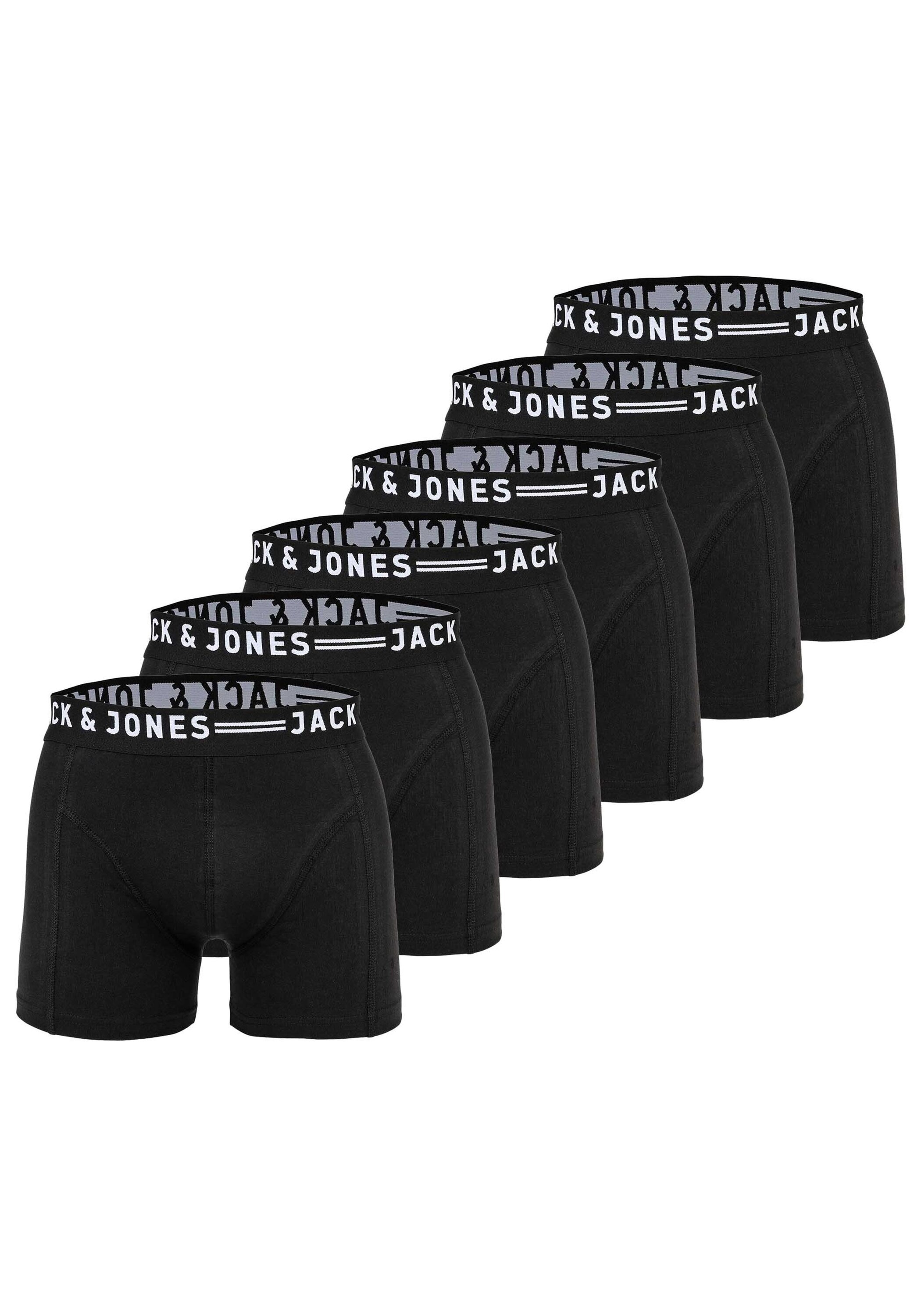 Jack & Jones Boxershorts "Boxershort SENSE TRUNKS 3 PACK 6er Pack"