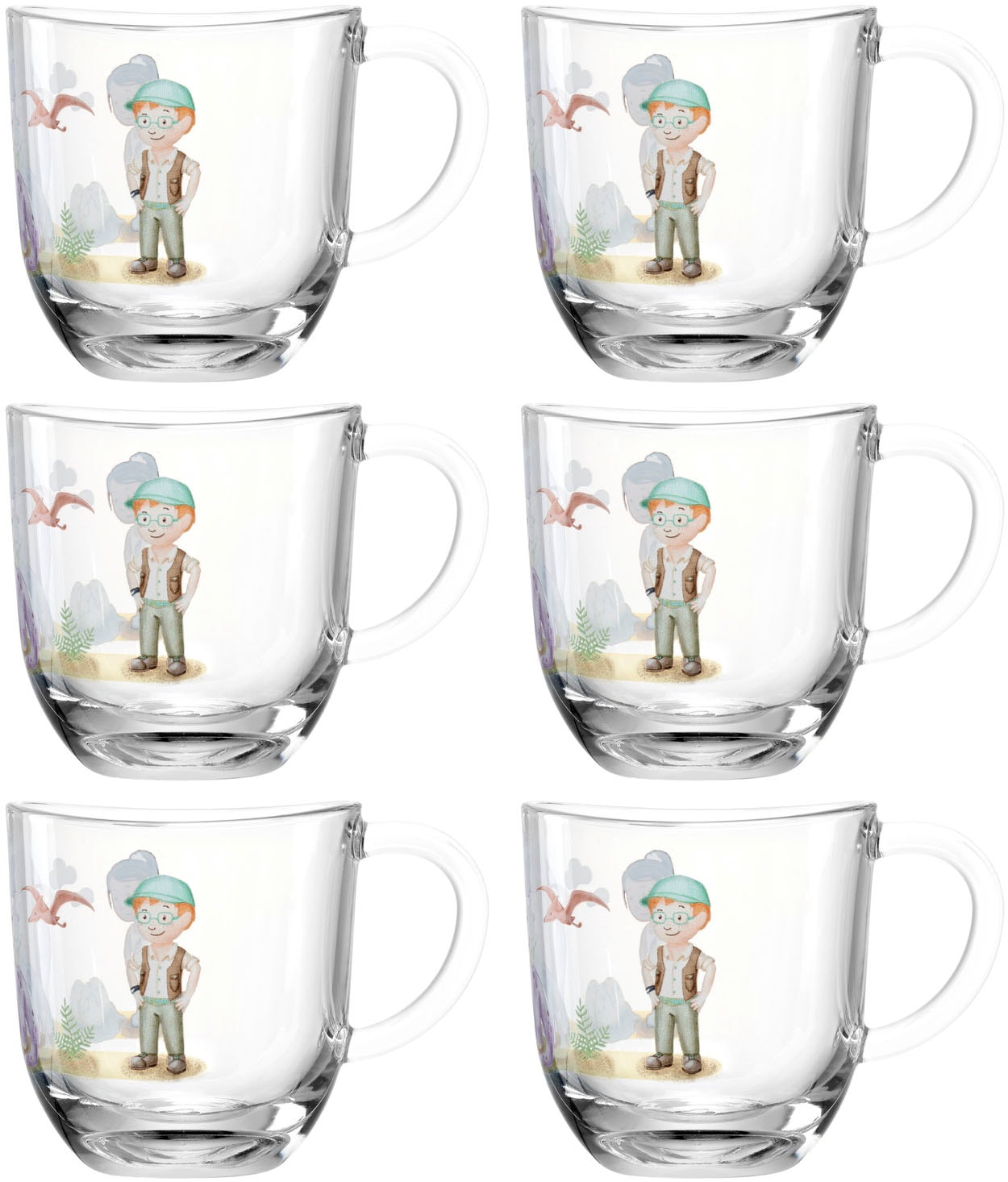 LEONARDO Tasse "Dino BAMBINI AVVENTURA" 280 ml, 6-teilig günstig online kaufen