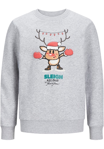 Sweatshirt »JORXMAS CREW NECK SWEAT XMAS JNR«, mit Weihnachts-Motiv
