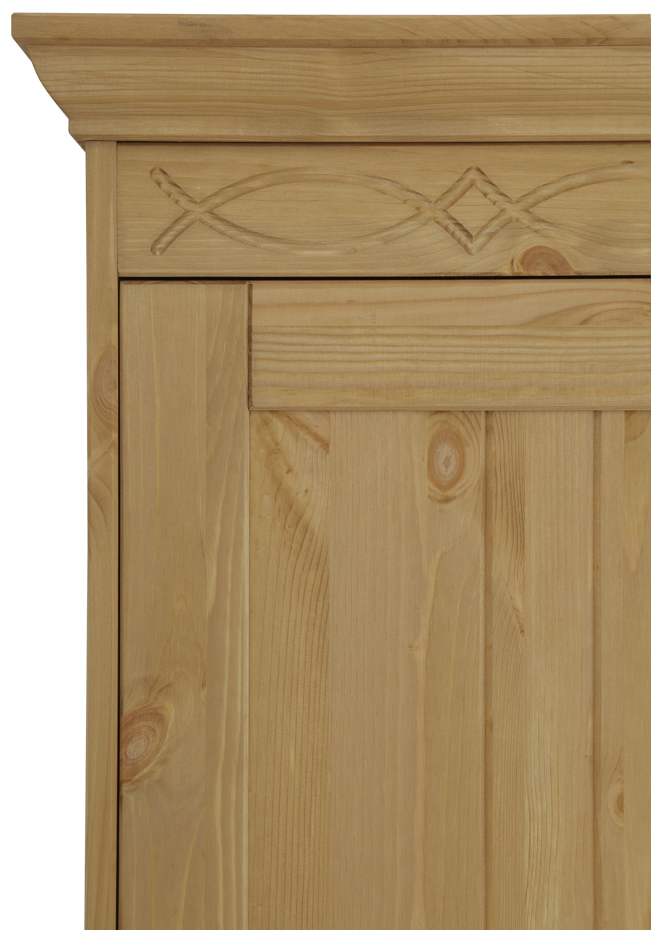 Home affaire Drehtürenschrank »Indra«, (3 Breiten: 100/145/233 cm H/T ca.187/54 cm), aus massiver Kiefer, mit Spiegel bei der 3- und 5trg.Variante
