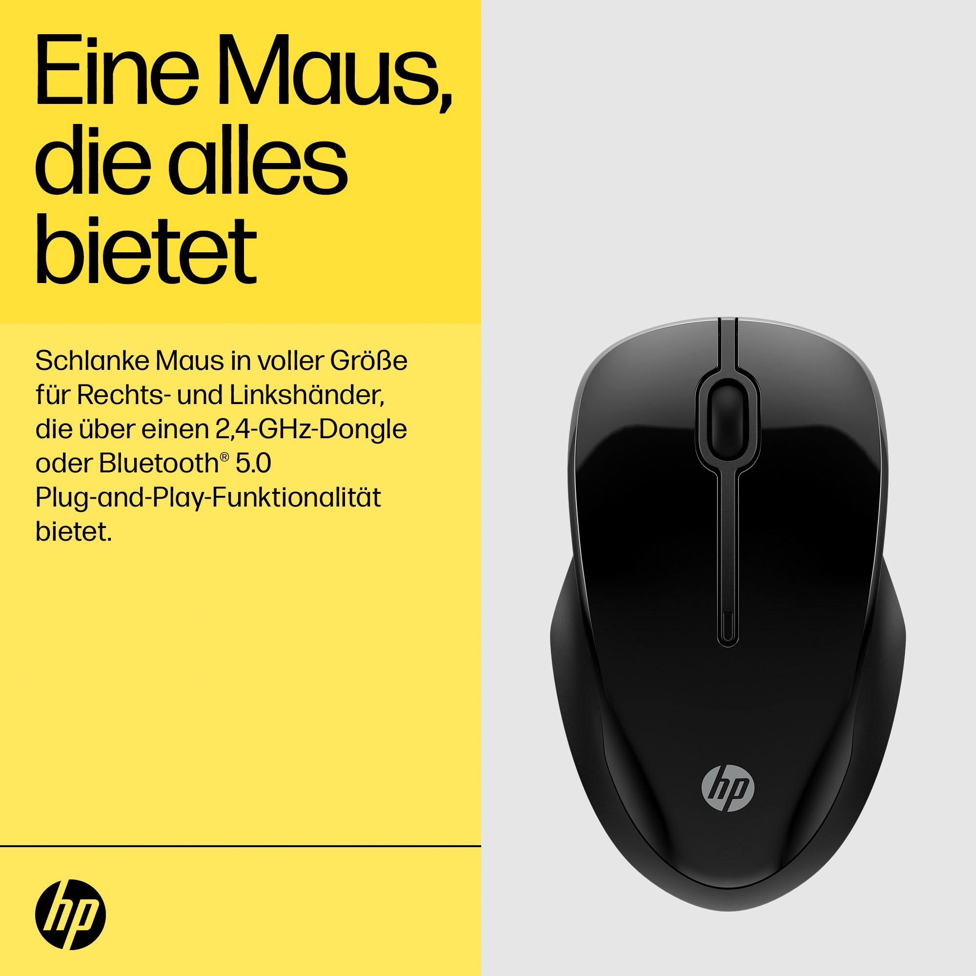 HP Maus »250 Dual Mode«, Bluetooth-kabellos