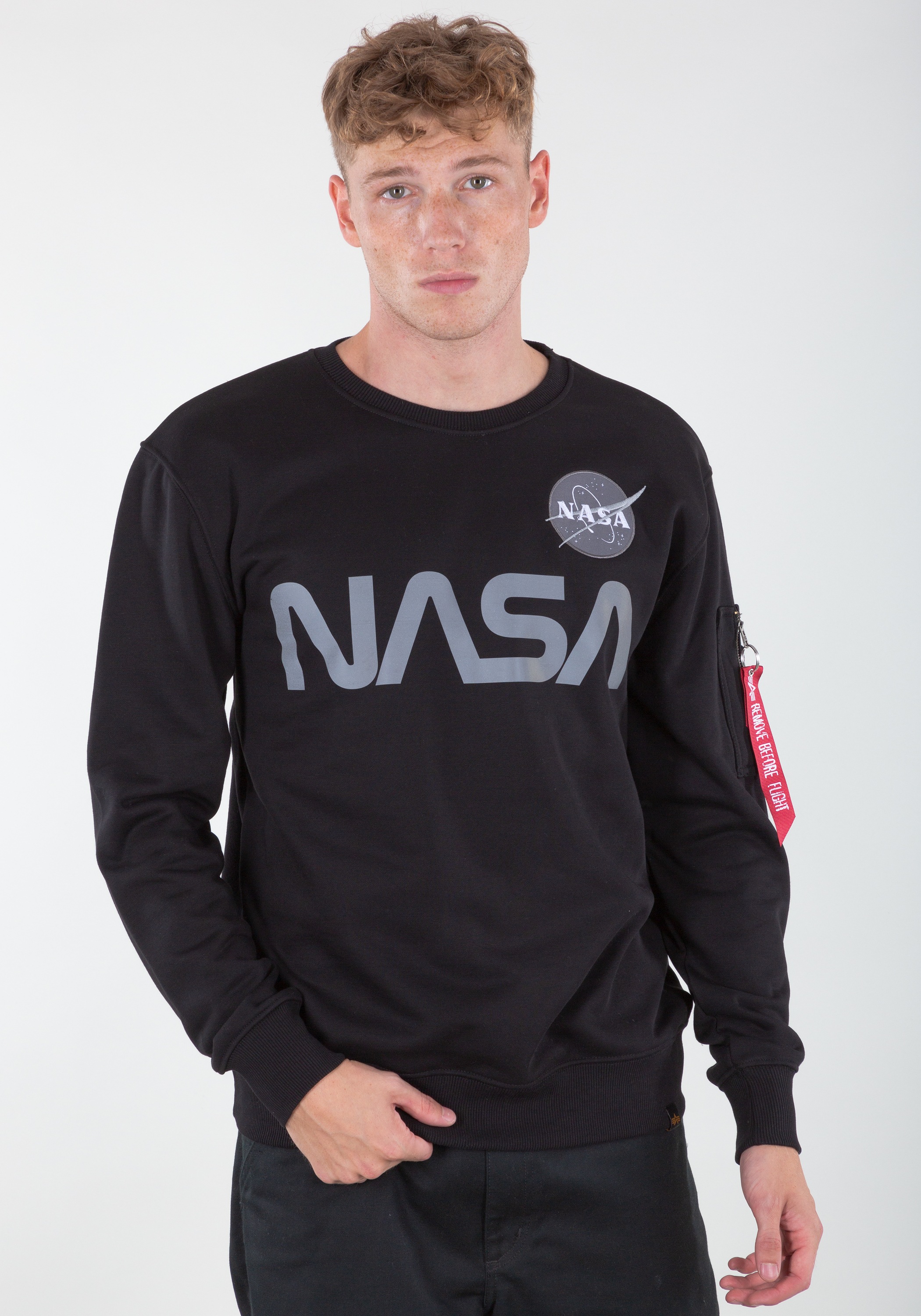 Alpha Industries Sweater »Alpha Industries Men - Sweatshirts NASA Reflective Sweatshirt«