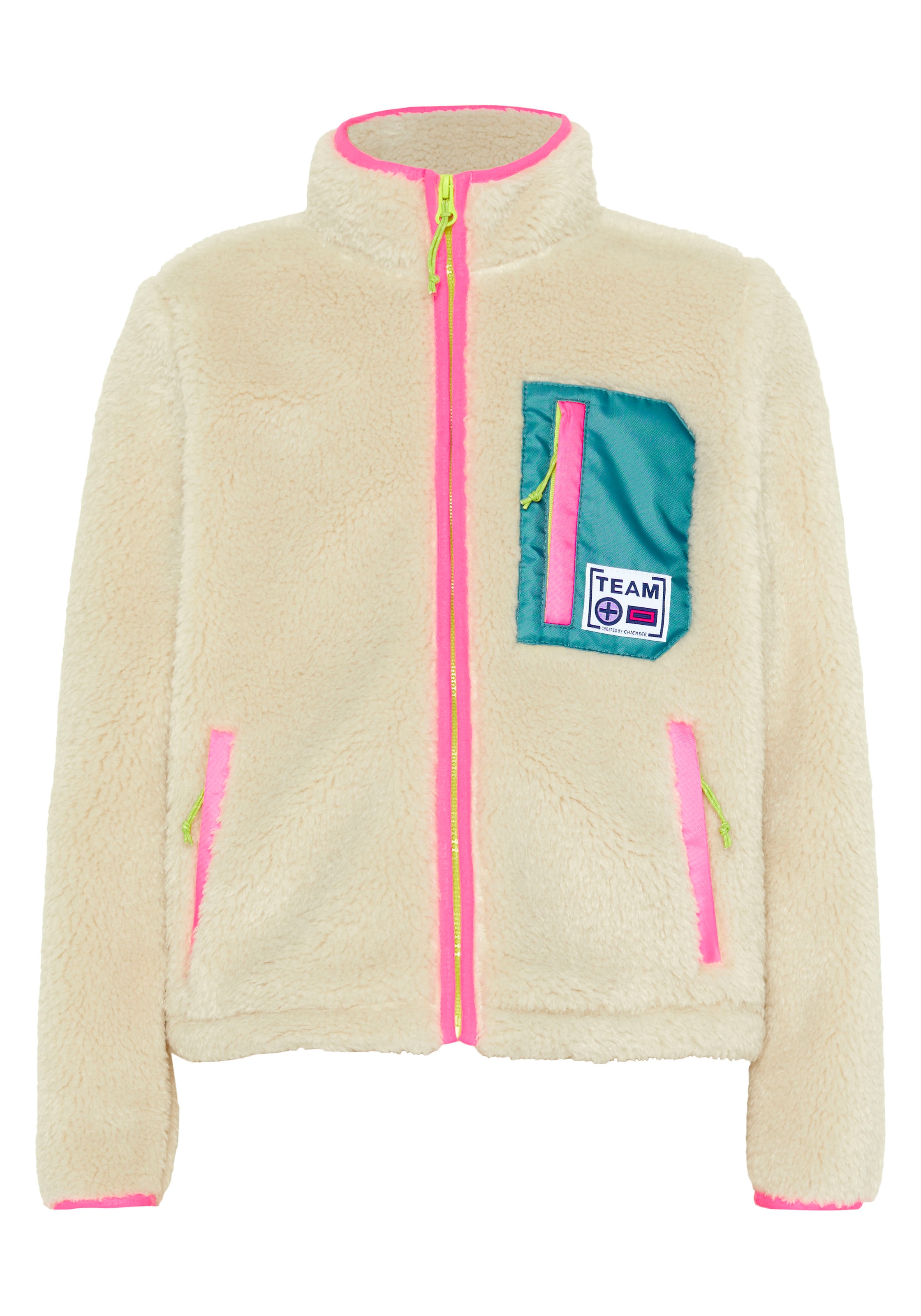 Chiemsee Fleecejacke ohne Kapuze - aus kuschelig w&auml;rmendem Sherpa Fleece<br/>