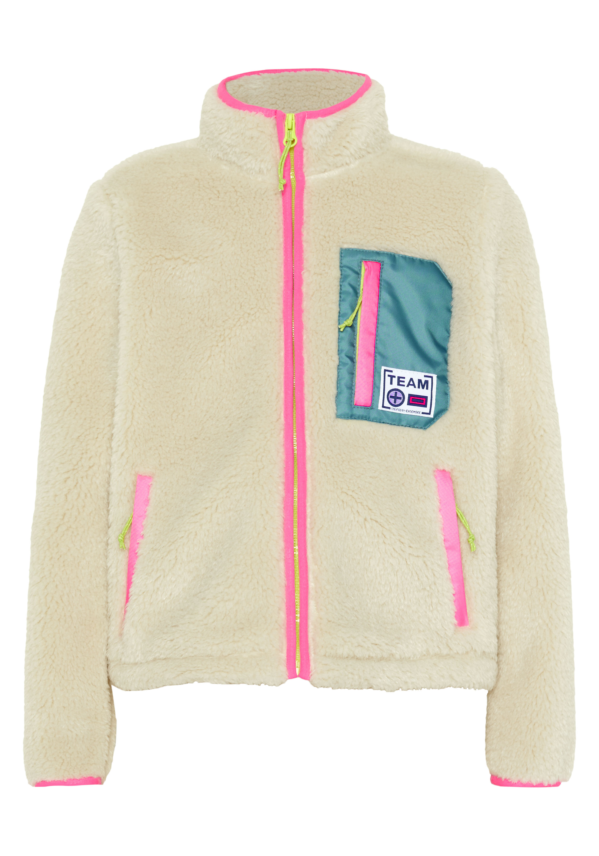 Chiemsee Fleecejacke ohne Kapuze - aus kuschelig wärmendem Sherpa Fleece