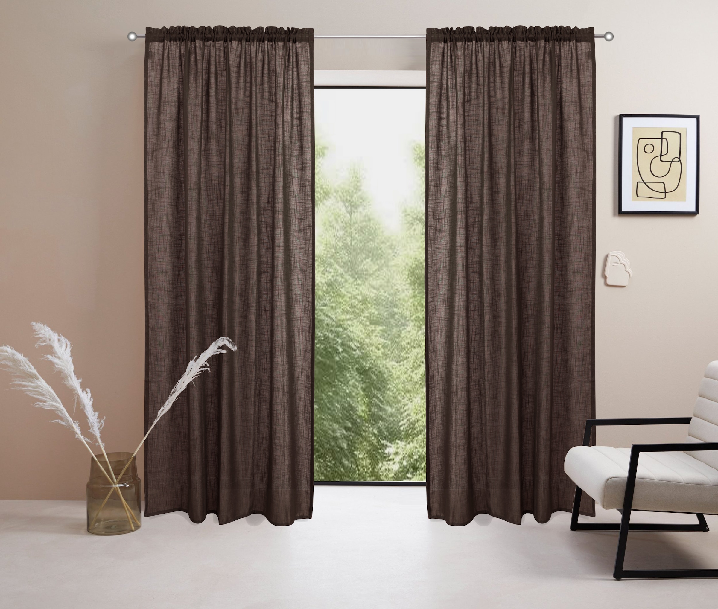 LeGer Home by Lena Gercke Gardine "Marusha" Stangendurchzug 1 Stk. tlg. 1 S günstig online kaufen