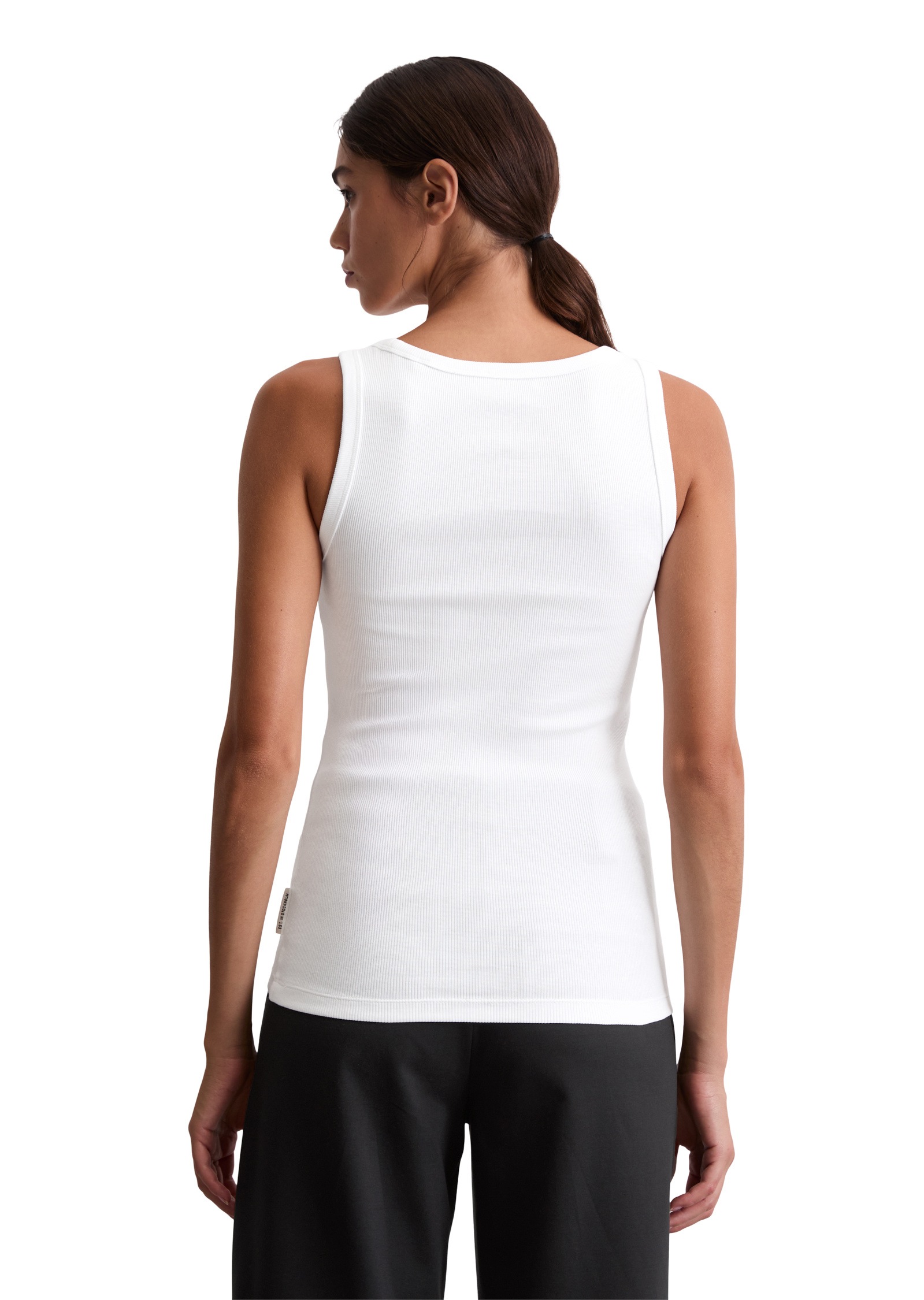 Marc O'Polo T-Shirt »aus elastischem Rippjersey«