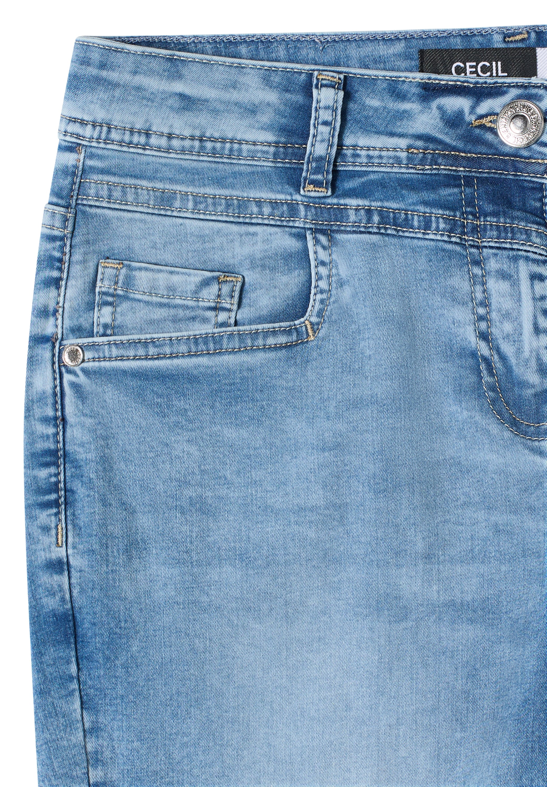 Cecil Comfort-fit-Jeans in 3/4-Länge