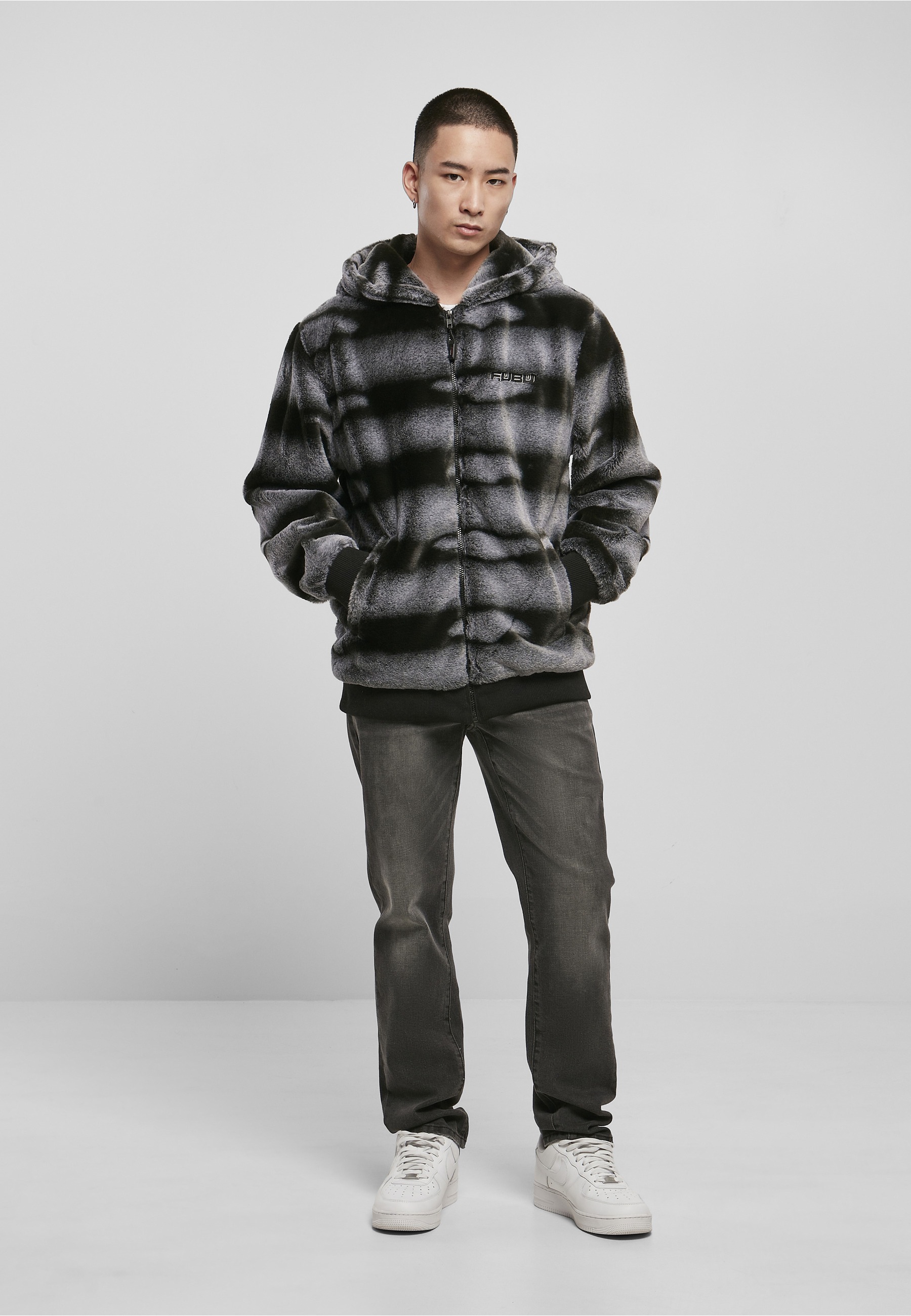 Fubu Funktionsmantel »Fubu Herren FM224-041-1 Corporate Fur Jacket«