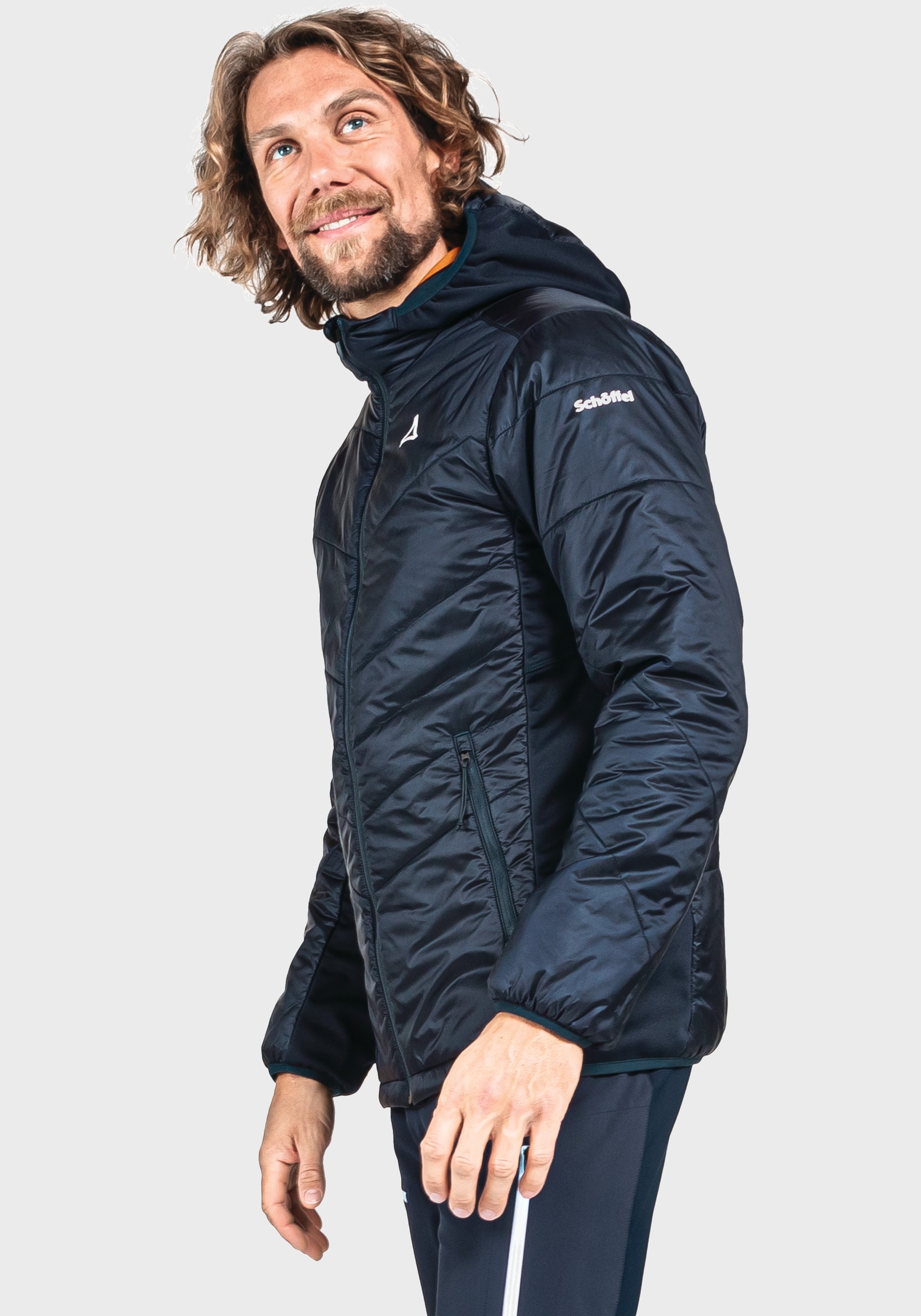Schöffel Outdoorjacke »Hybrid Jacket Stams M«, mit Kapuze