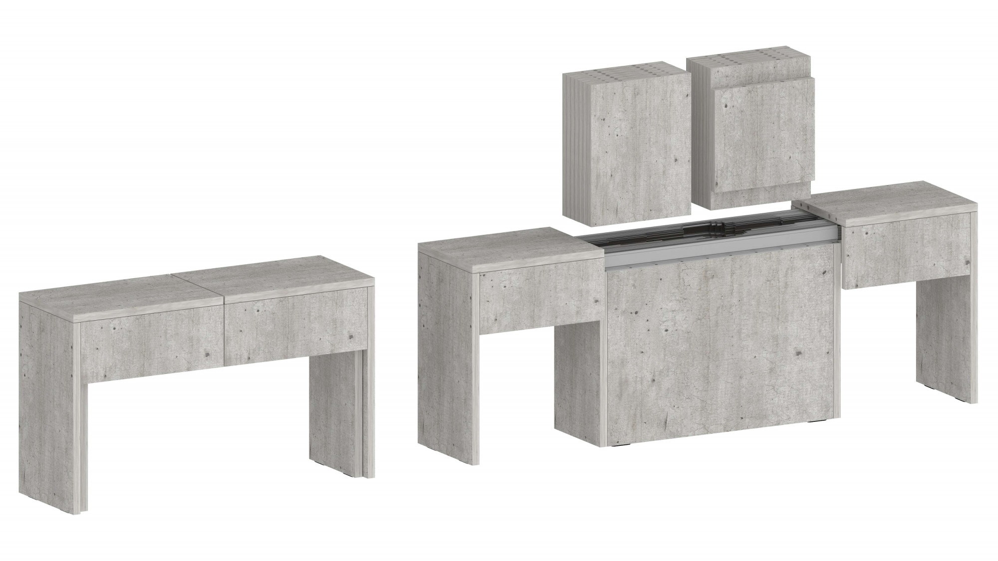 INOSIGN Sitzgruppe "Praktika" Spar-Set, Set beinhaltet 2 Bänke, 2 Stk. tlg. günstig online kaufen