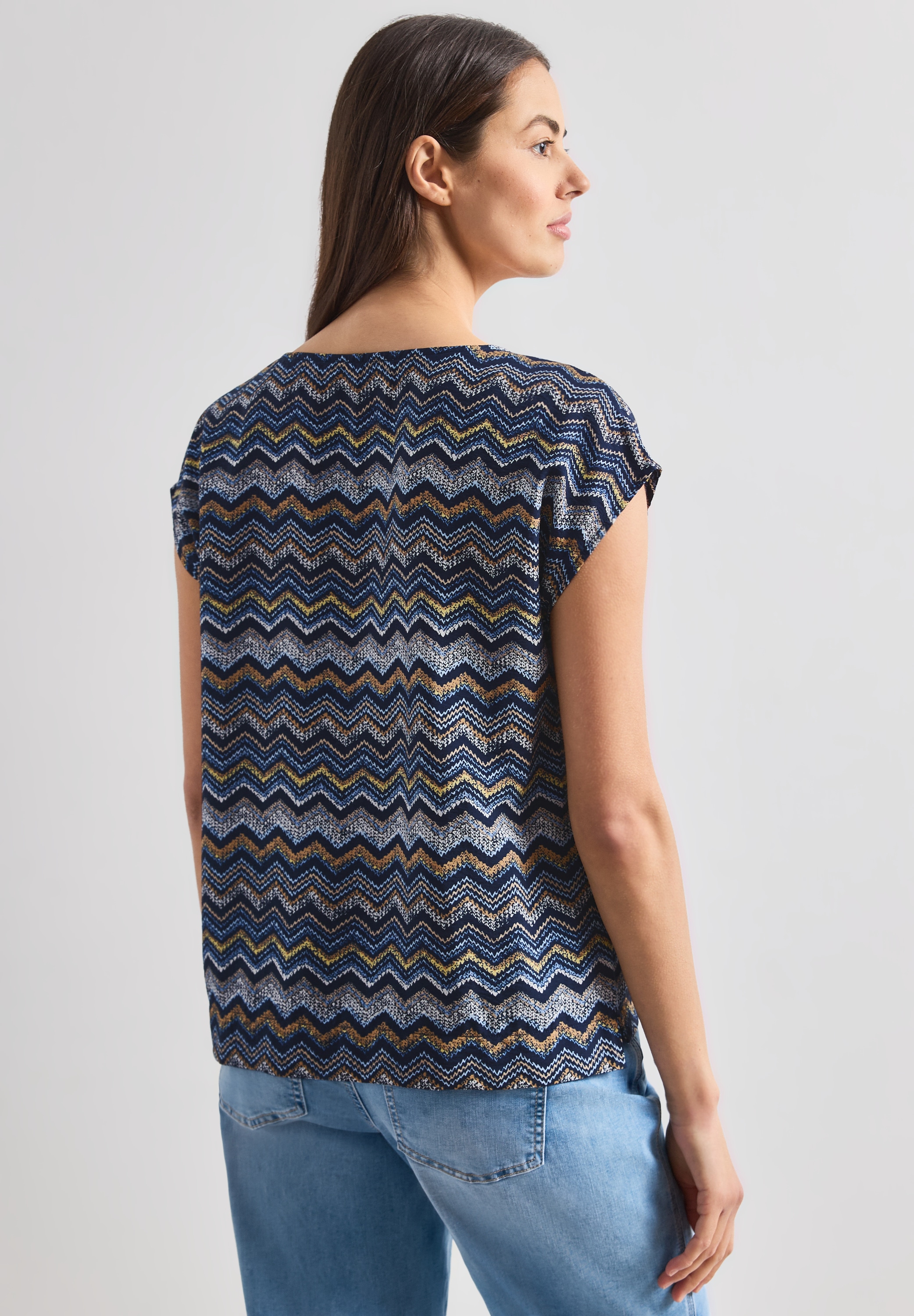 STREET ONE Blusentop mit allover Print