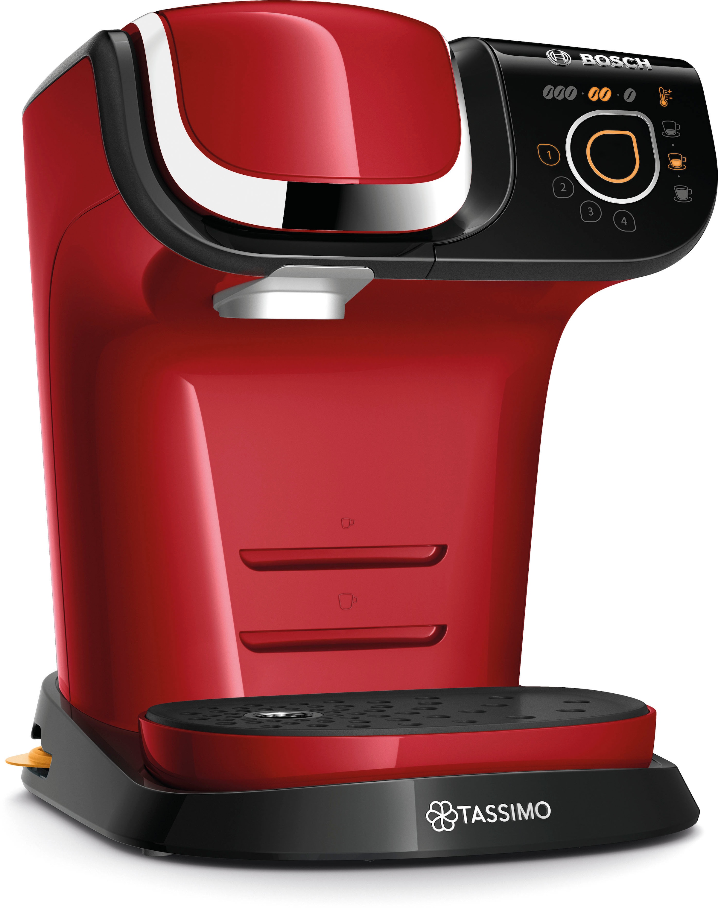 TASSIMO Kapselmaschine »My Way 2 TAS6503, Personalisierung, über 70 Getränke«, mit Wasserfilter, One-Touch Bedienung, Wassertank 1,3 L, rot