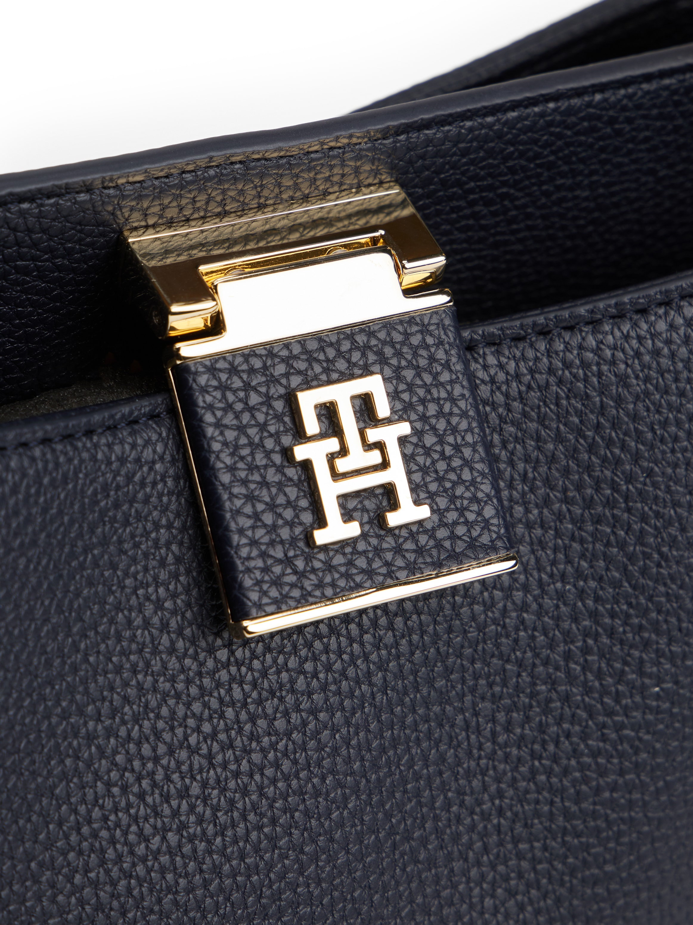 Tommy Hilfiger Satchel »TH HER MED SATCHEL CORP«, Damen Umhängetasche, Tragetasche mit Flaggenstreifen an der Seite