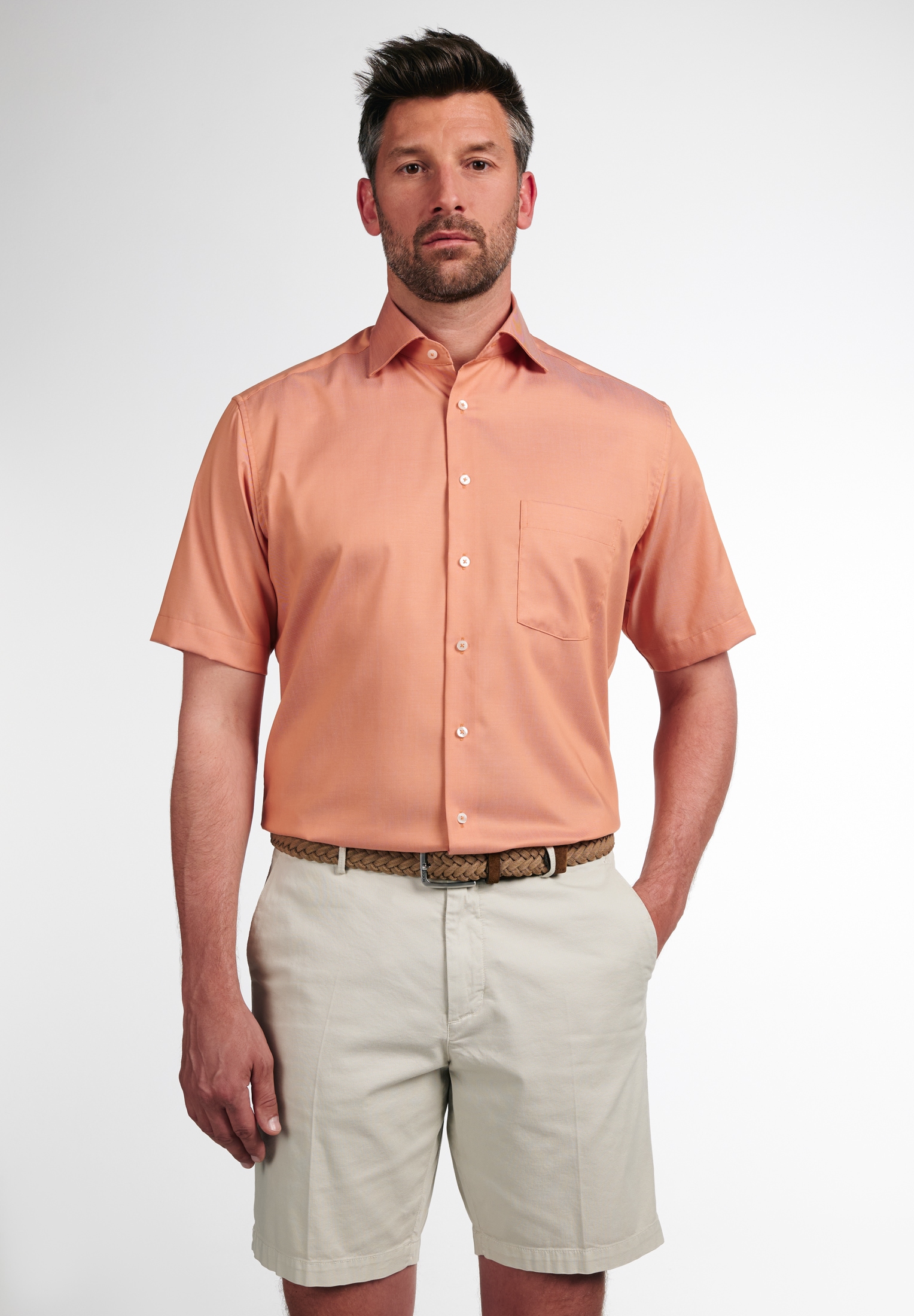 Eterna Kurzarmhemd "MODERN FIT", NON IRON (bügelfrei) günstig online kaufen