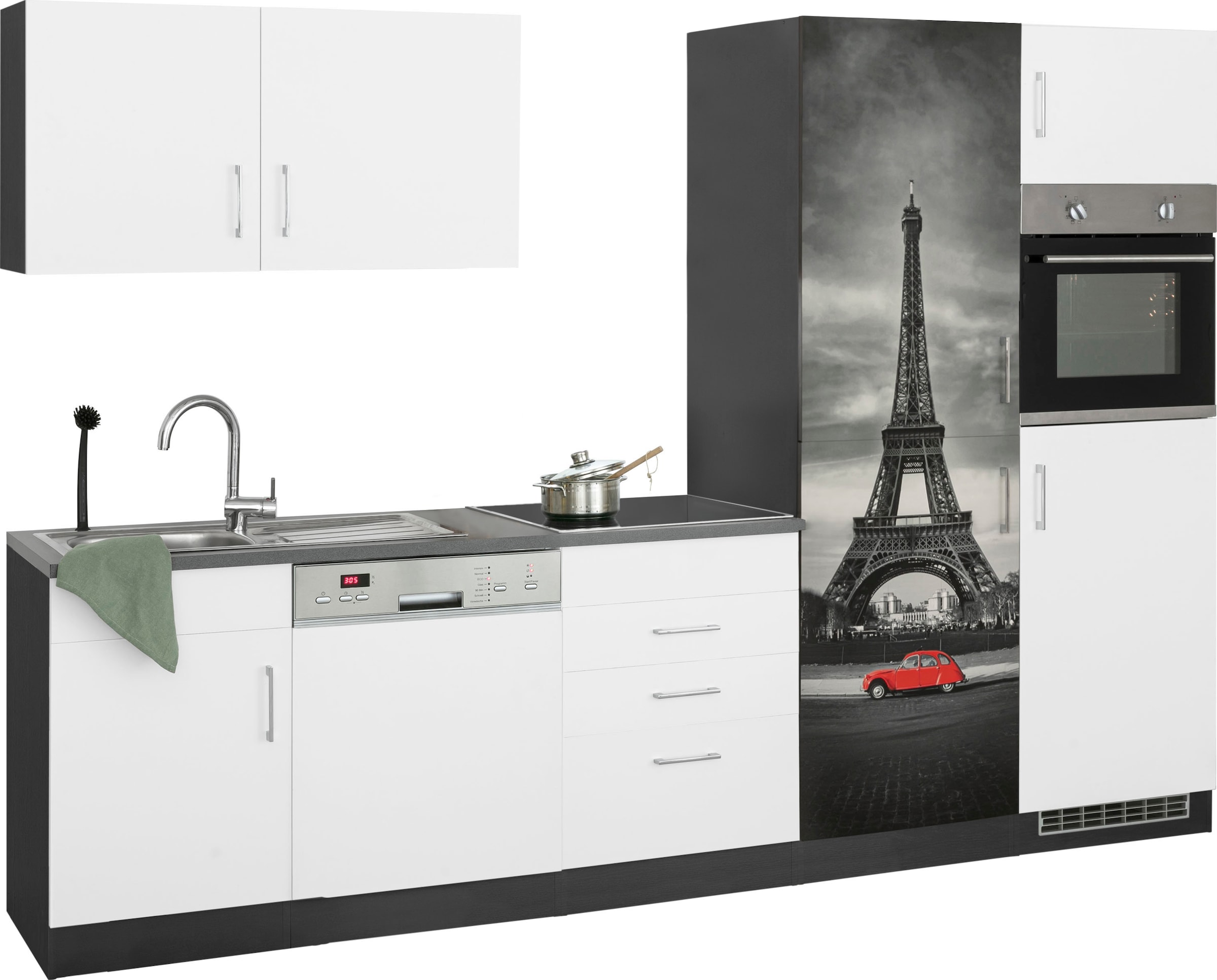 KOCHSTATION Küchenzeile "KS-Paris – Küchen mit einzigartigen Fotomotiven au günstig online kaufen