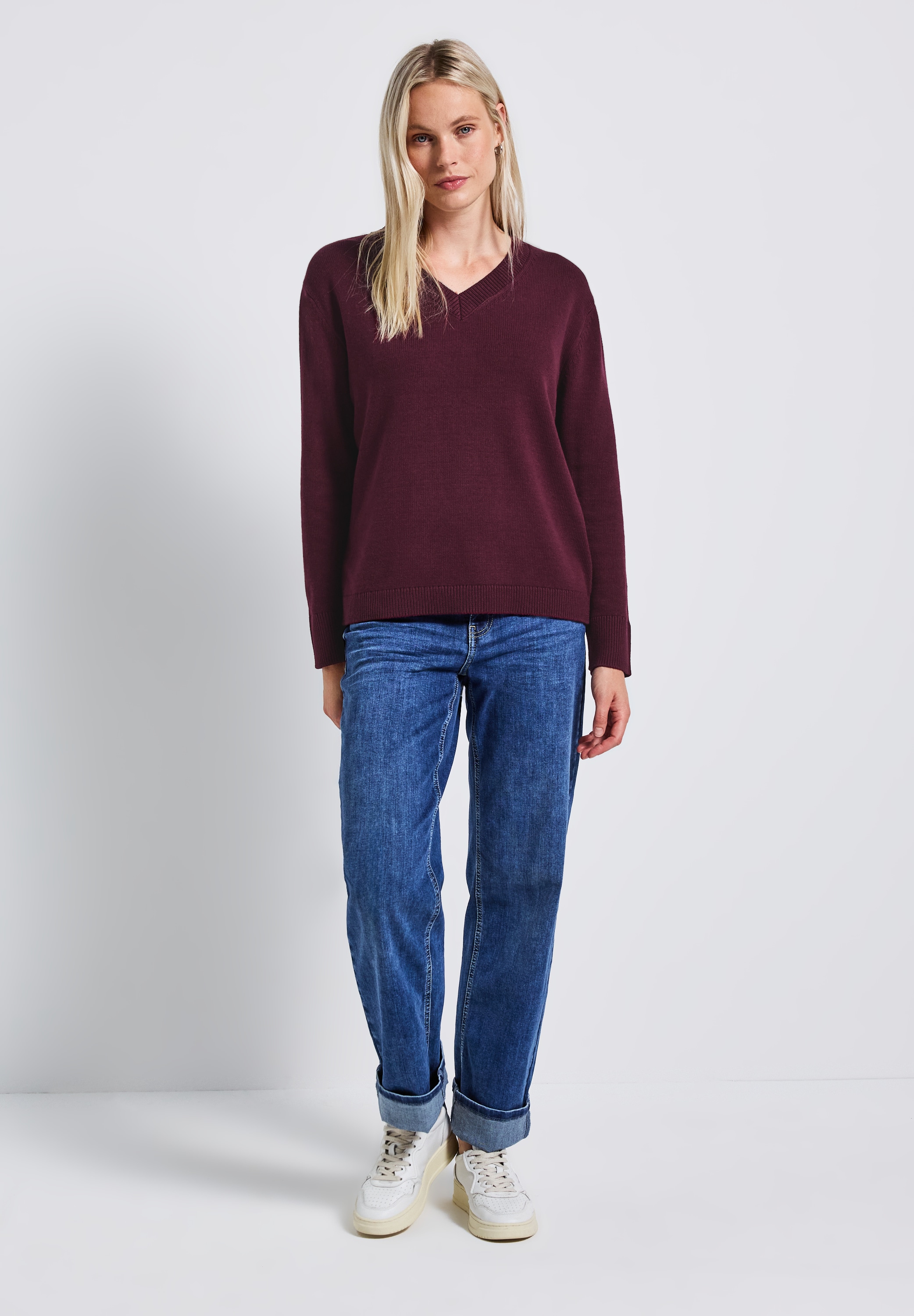 STREET ONE Strickpullover, im soften Baumwoll-Mix