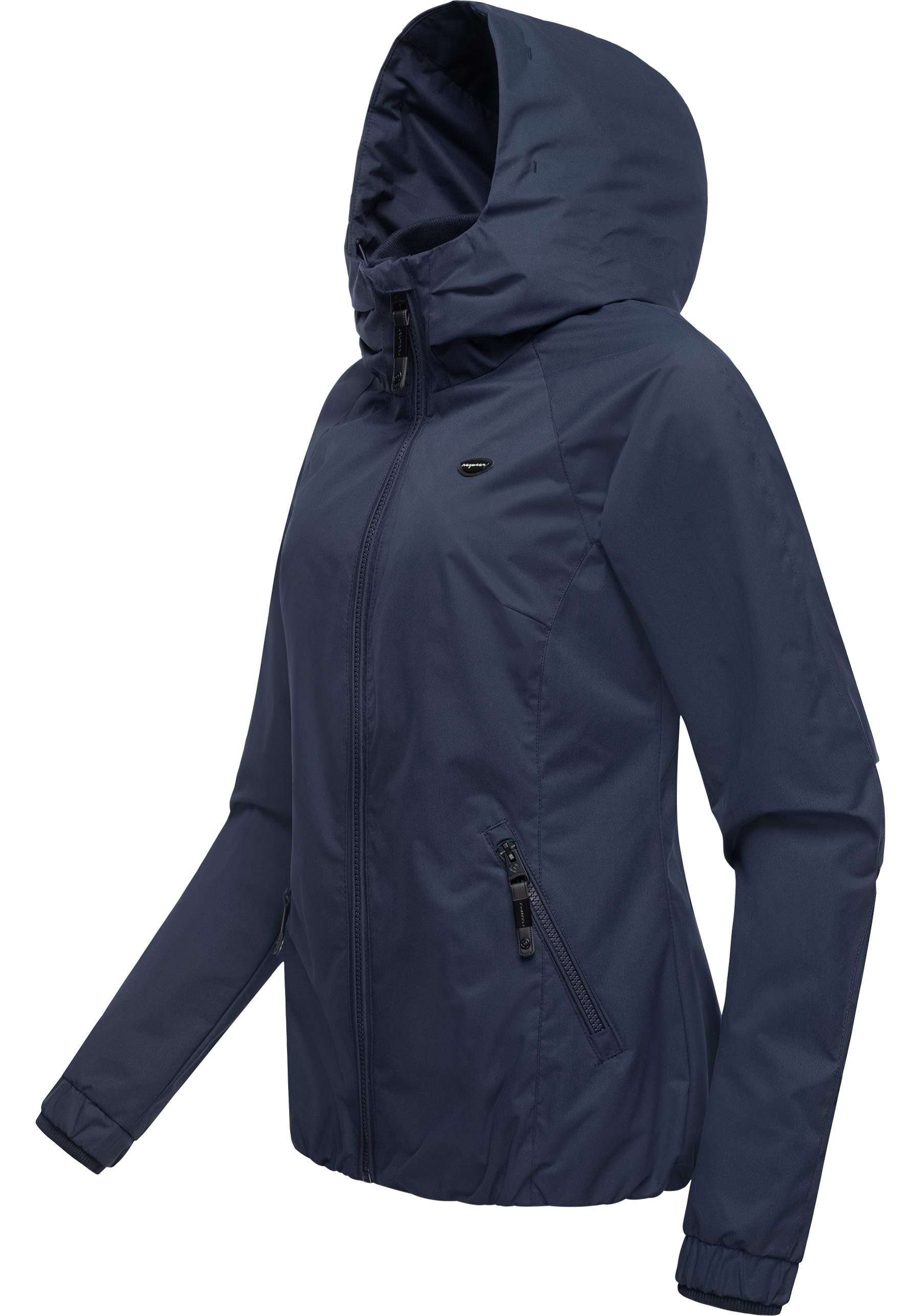 Ragwear Outdoorjacke »Dizzie«, mit Kapuze, Wasserdichte Übergangsjacke mit großer Kapuze